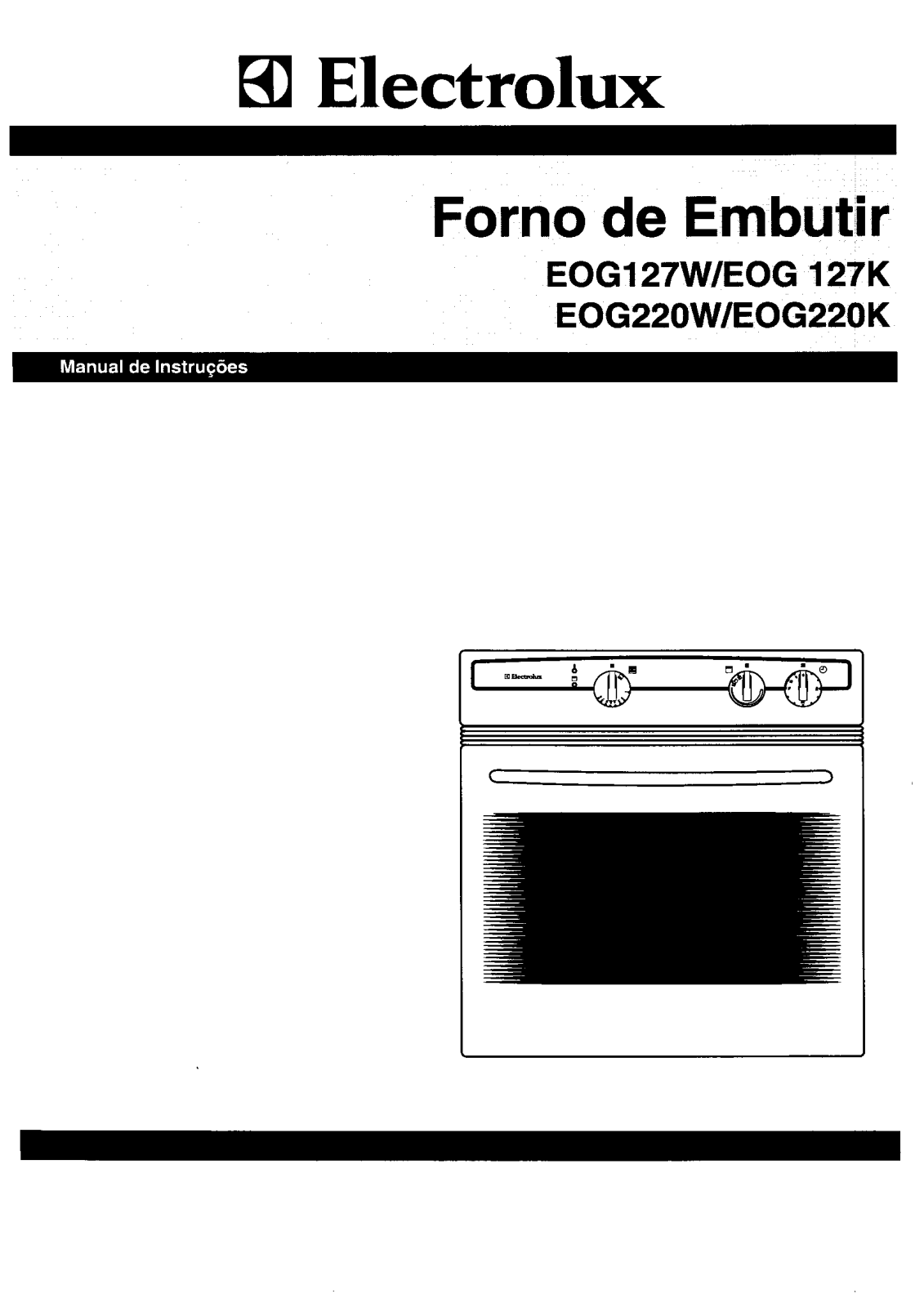 Electrolux EOG220W, EOG220K, EOG127W, EOG127K User Manual