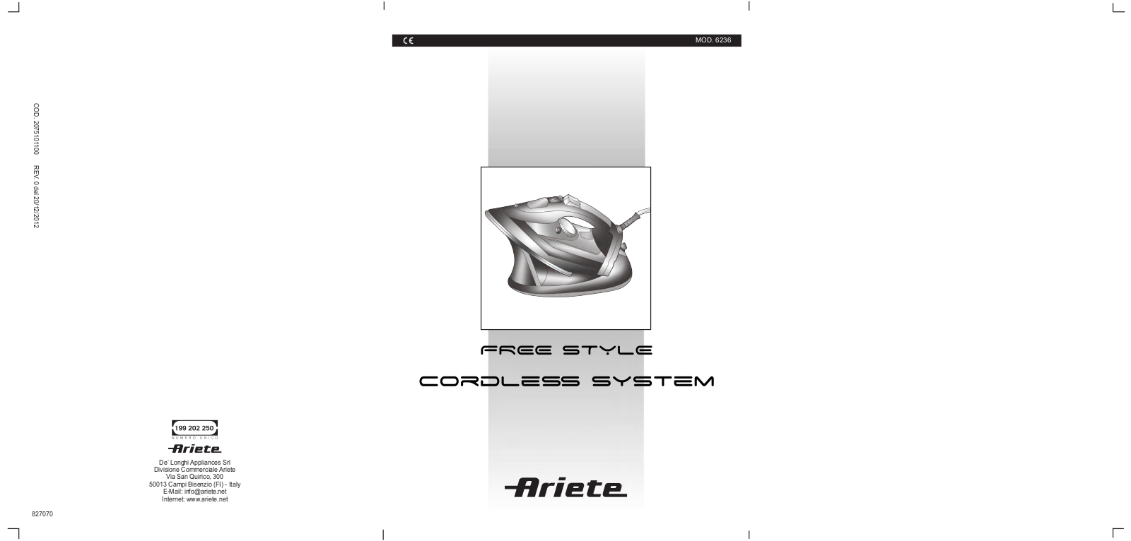 Ariete 6236 User Manual