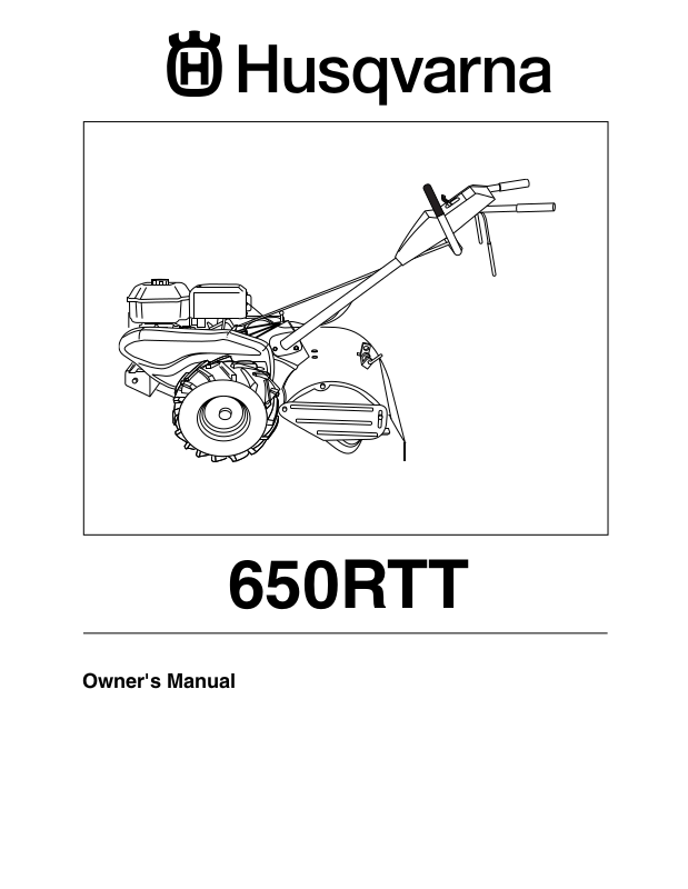 Husqvarna 650RTT User Manual
