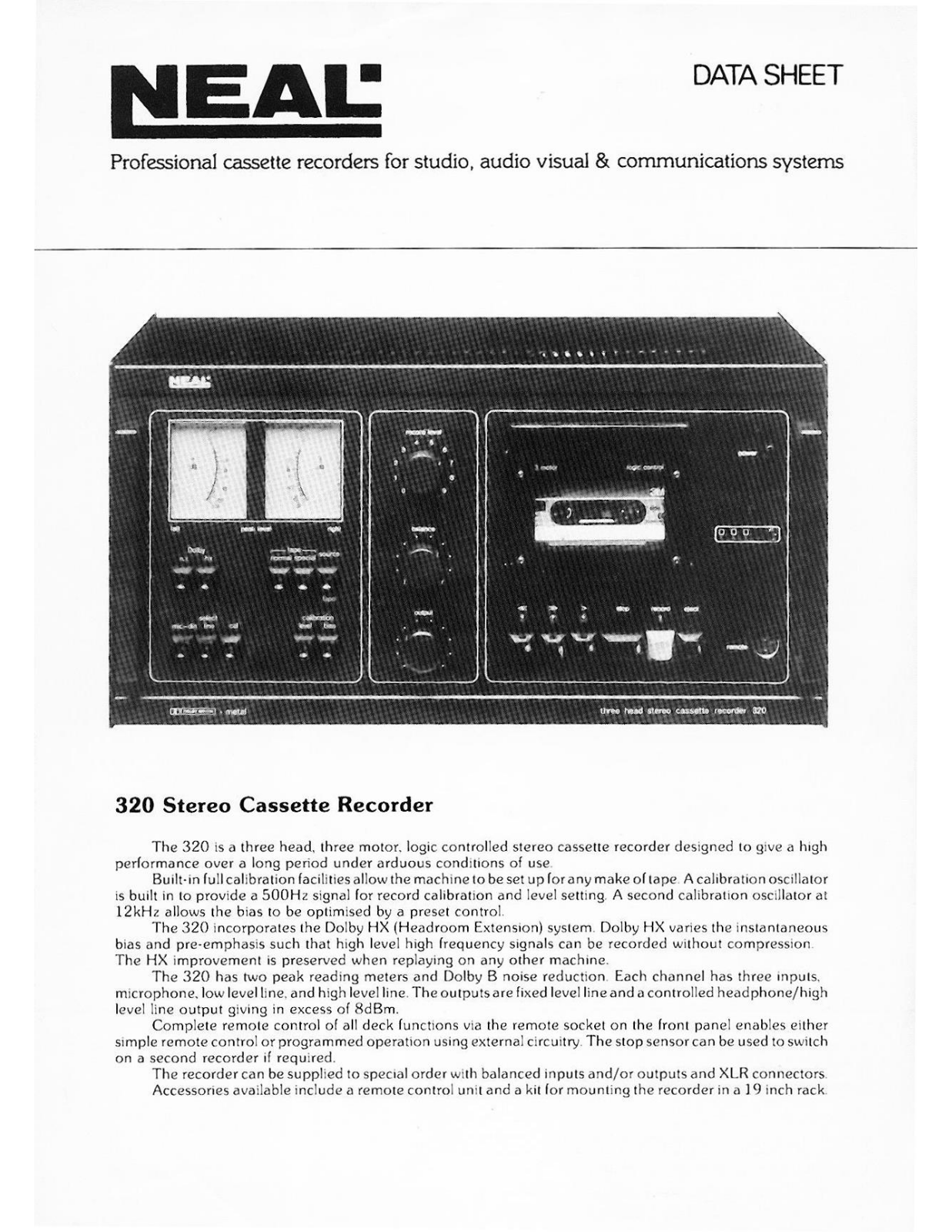 Neal 320 Prospekt - ManualMachine.com