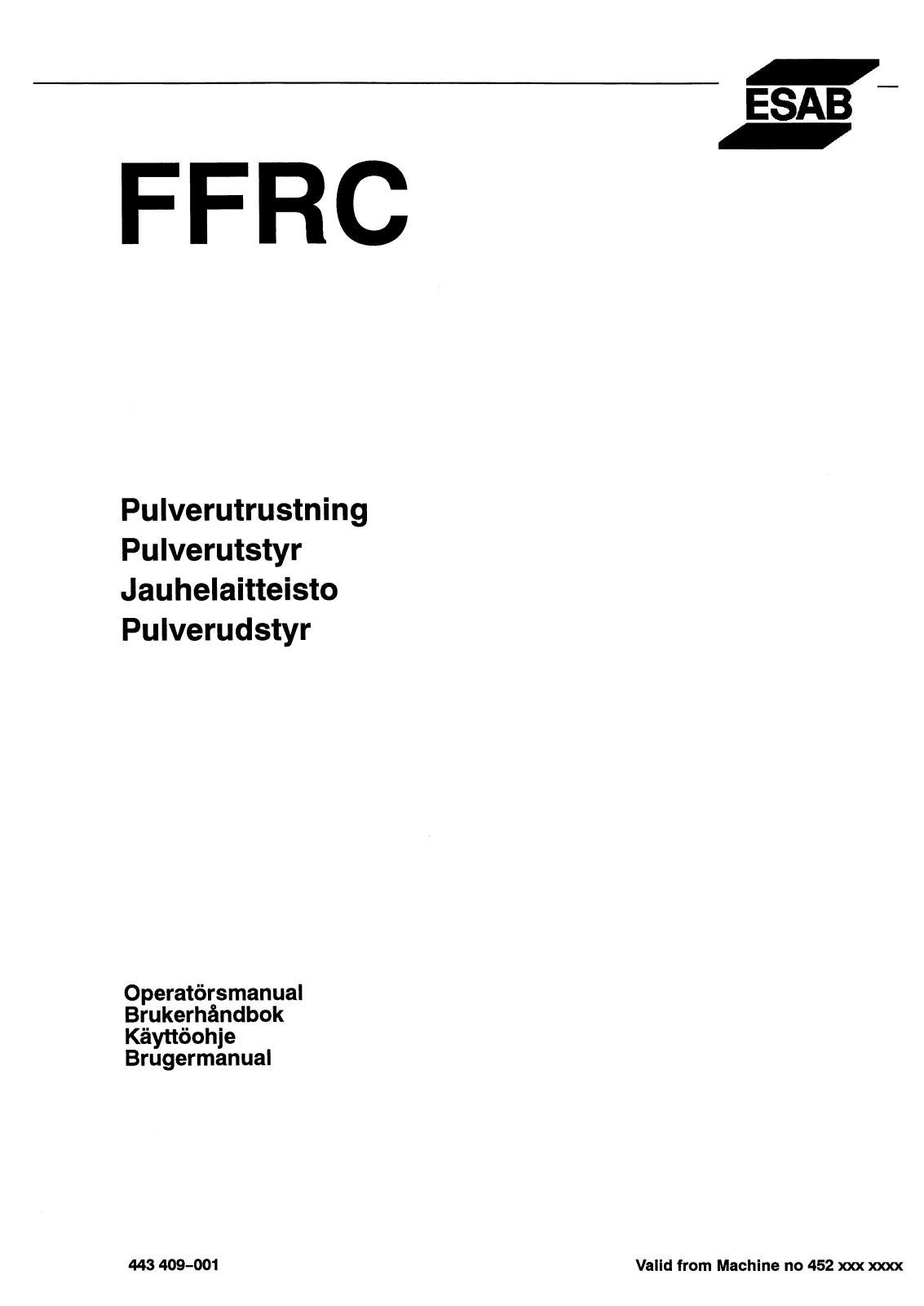 ESAB A6 FFRC Instruction manual - ManualMachine.com