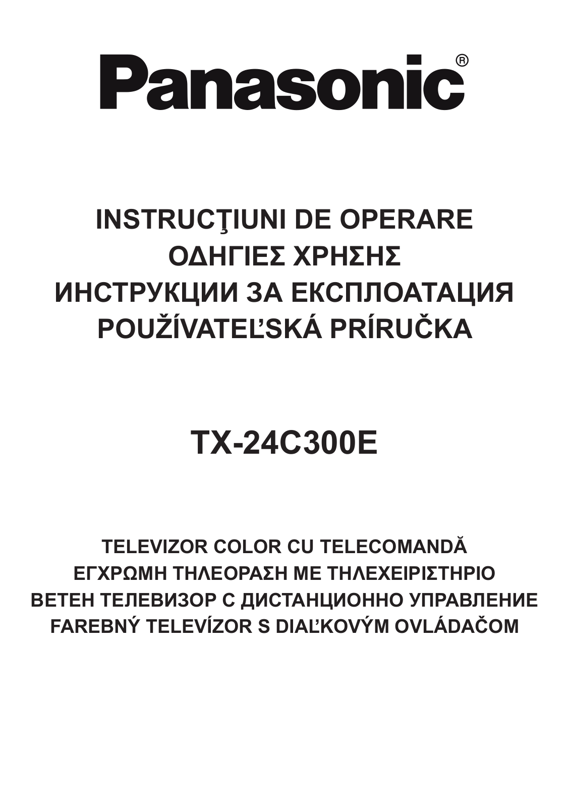 Panasonic TX-24C300E User Manual