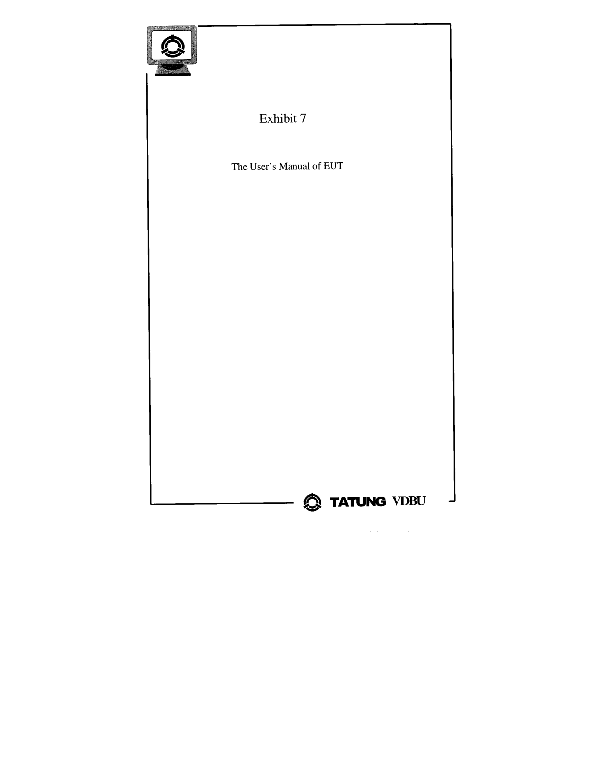 Tatung C5B Users Manual