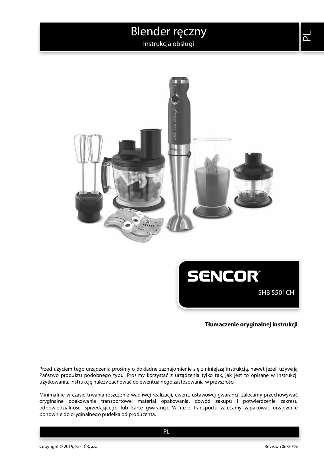 SENCOR SHB 5501CH User guide - ManualMachine.com
