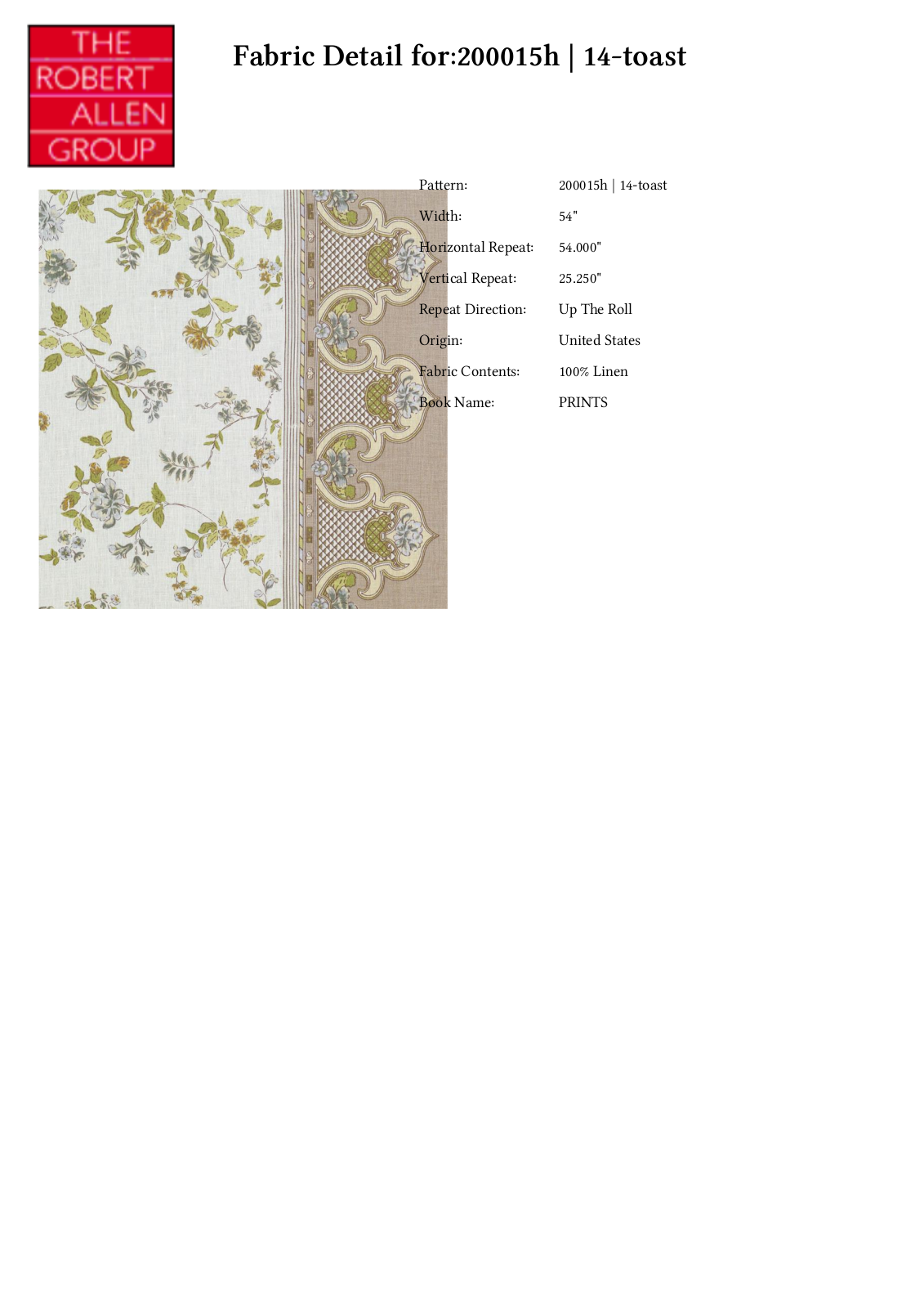 Duralee CRAL6775 Specifications - ManualMachine.com