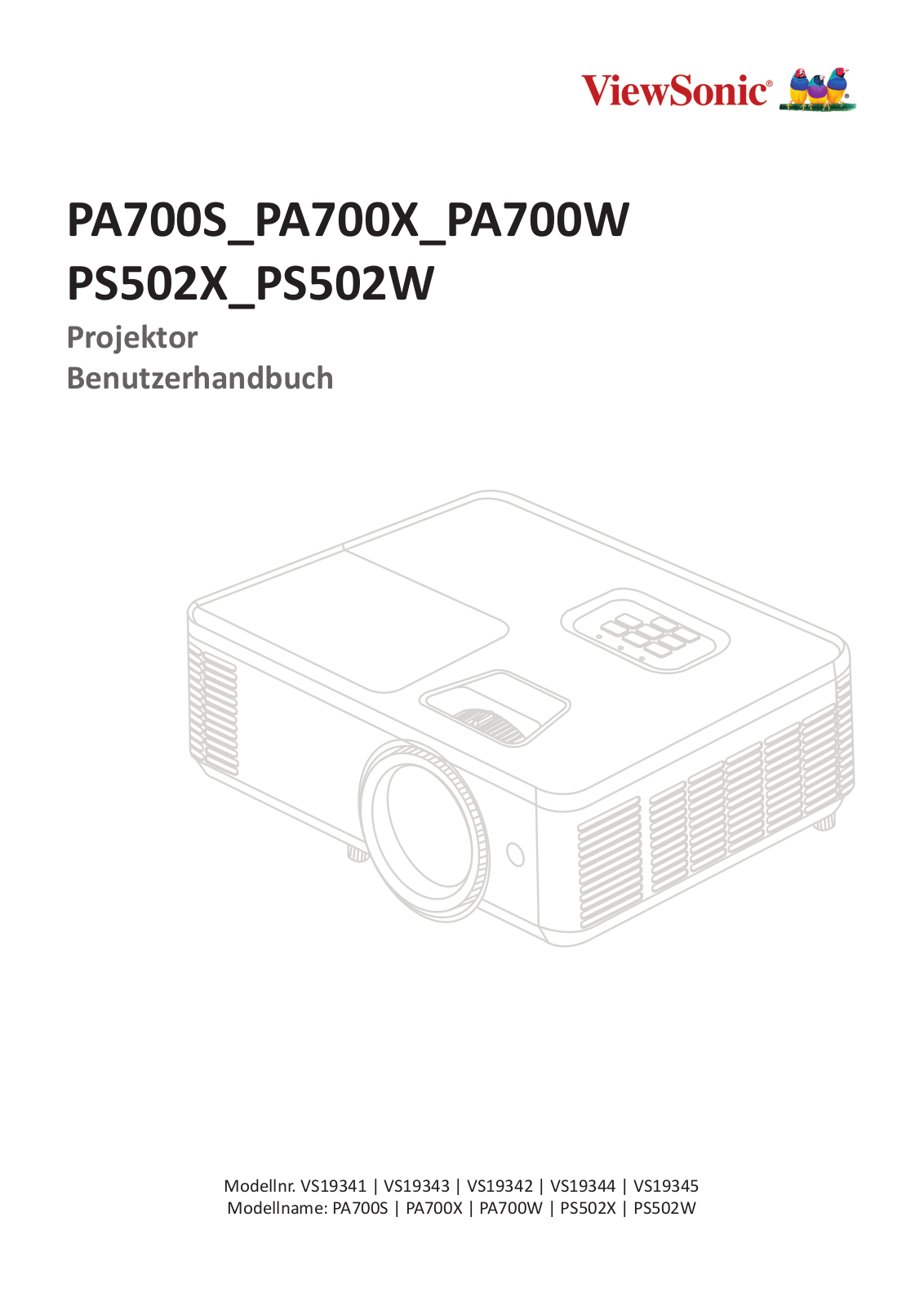 Viewsonic VS19341, VS19343, VS19342, VS19344, VS19345 User manual - ManualMachine.com