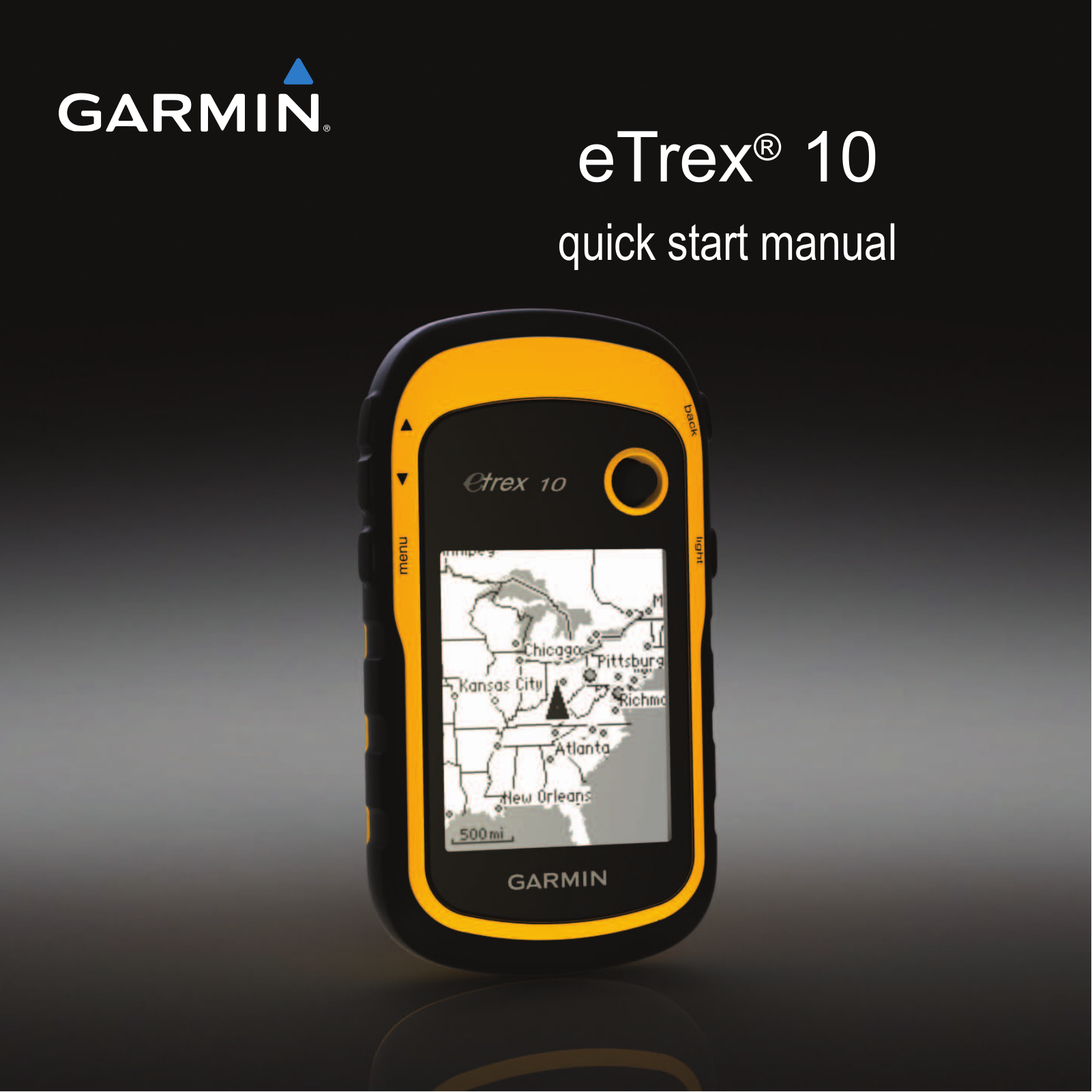 Garmin eTrex 10 Quick Start Guide