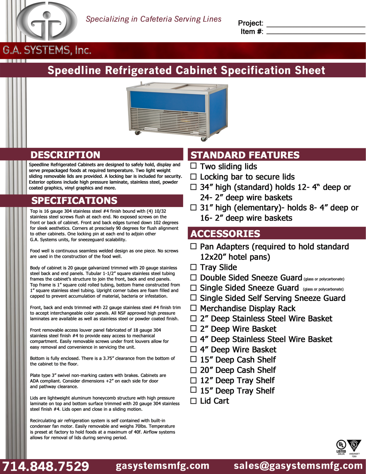 Ga Systems C37 User Manual