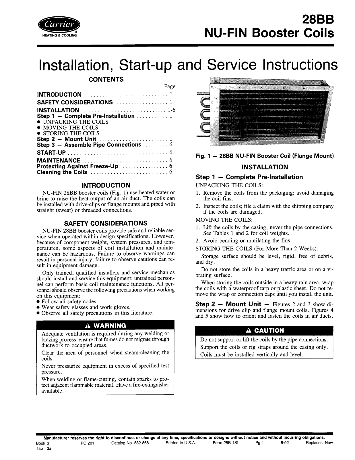 Carrier 28BB user guide manual - ManualMachine.com