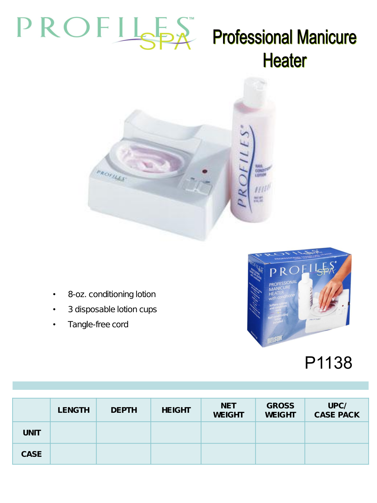 Belson P1138 DATASHEET