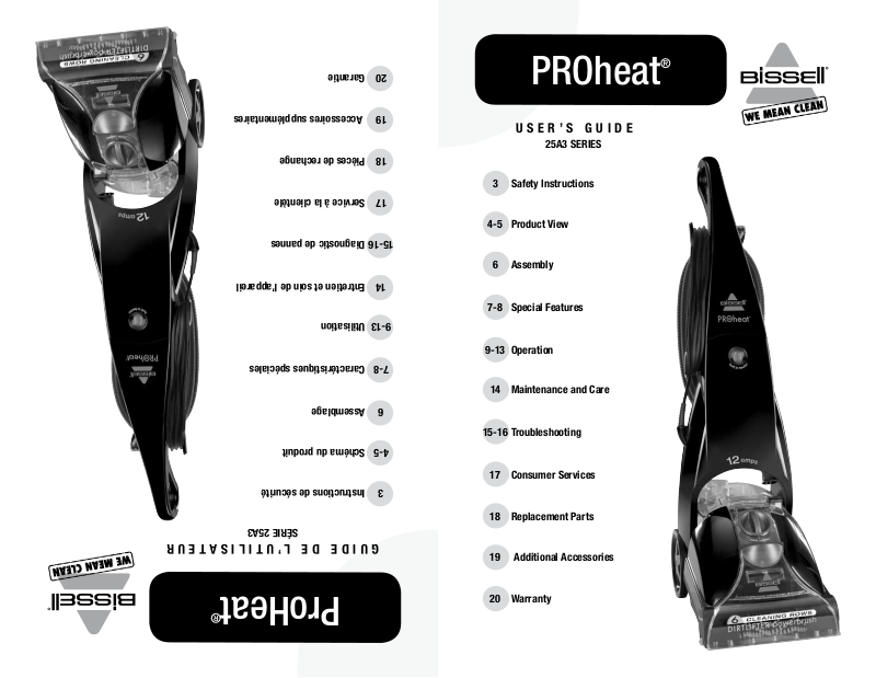 Bissell Proheat User Manual