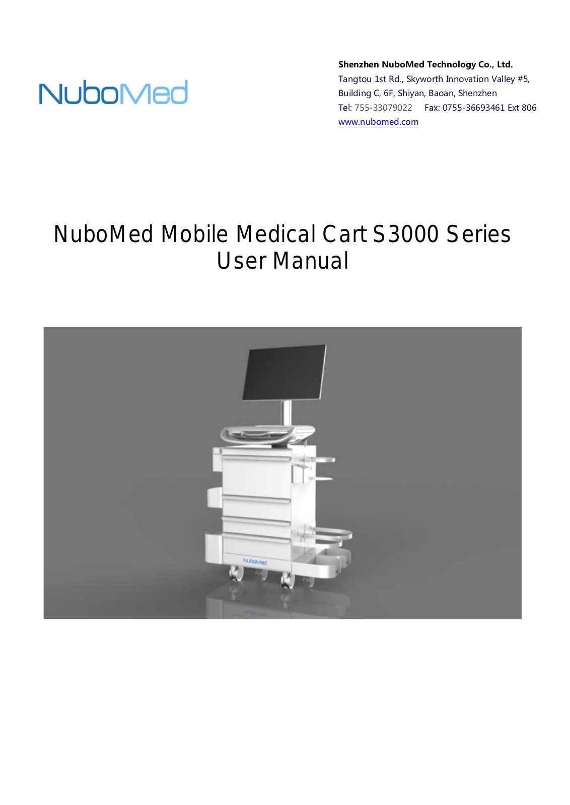 NuboMed Technology S3000 User Manual