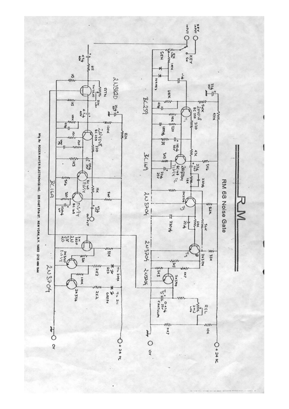 Roger Mayer rm68 schematic