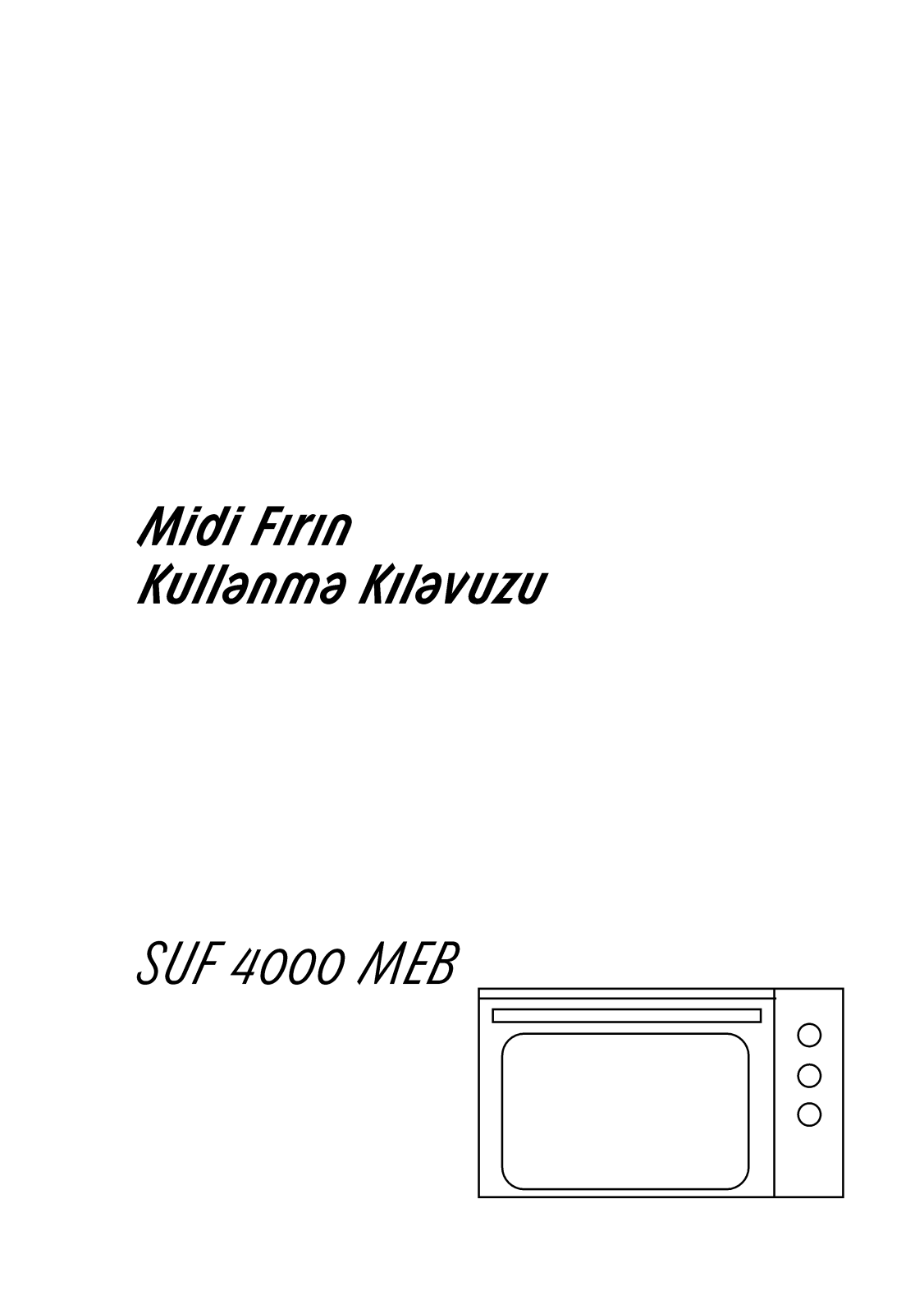 Arçelik SUF 4000 MEB User manual