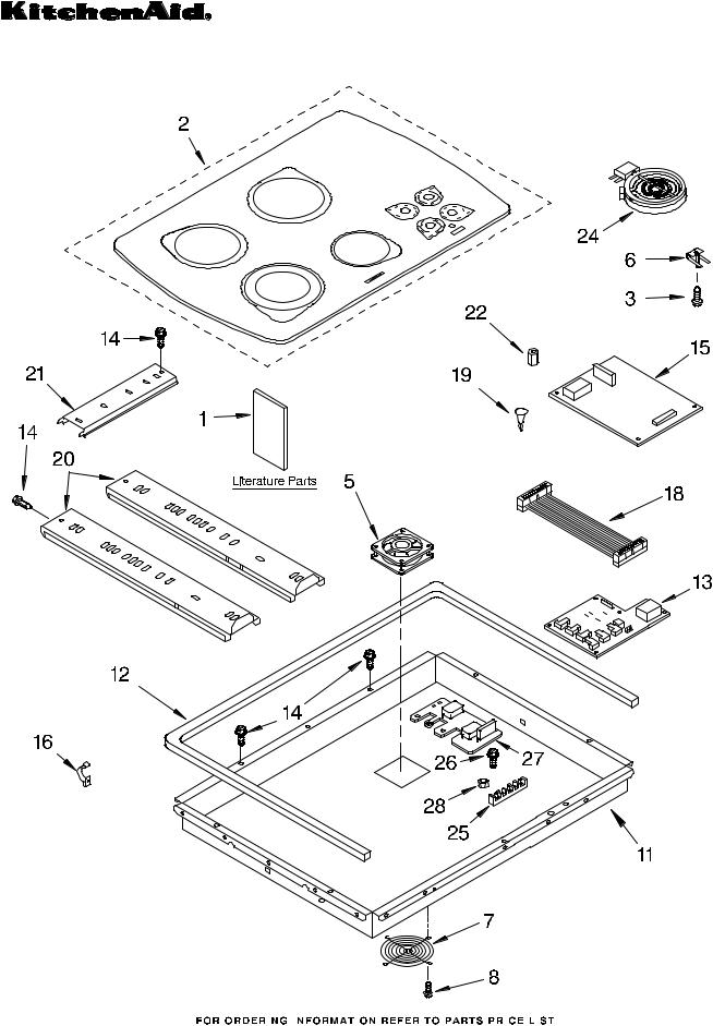 KitchenAid KECC508GWW2 Parts List