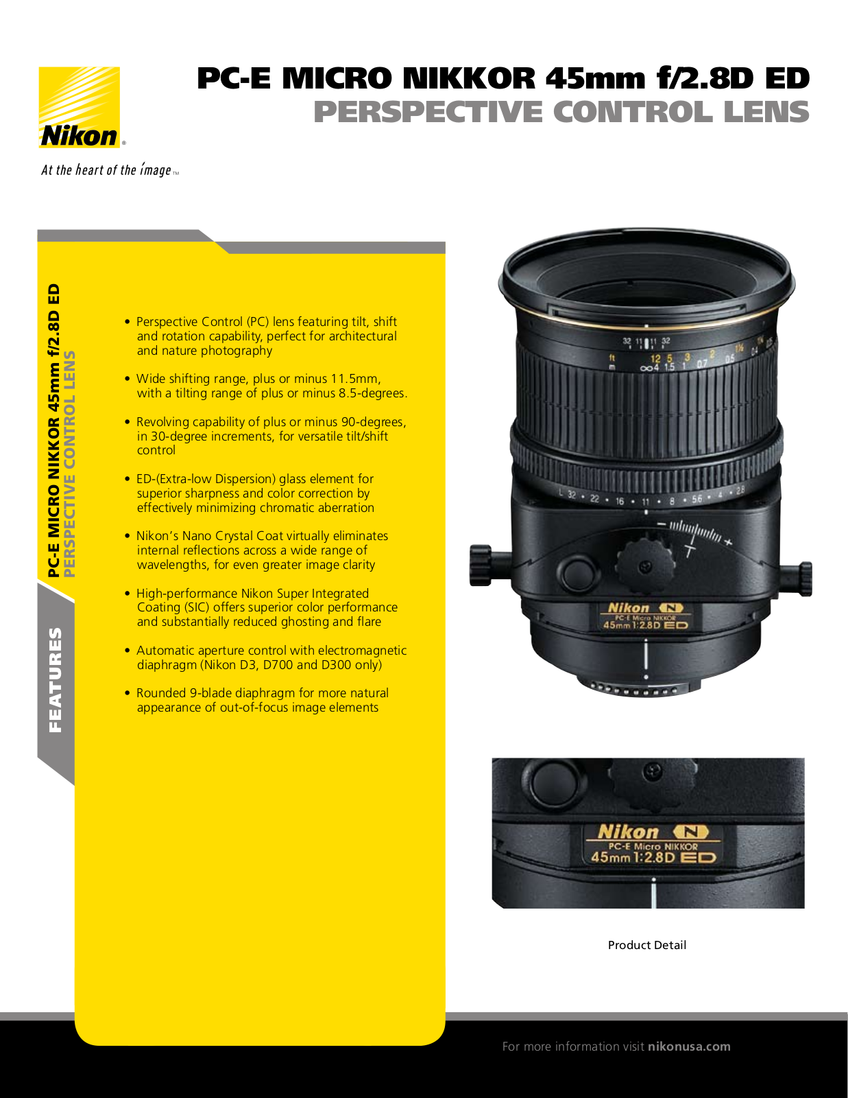 Nikon f-2.8D ED User Manual