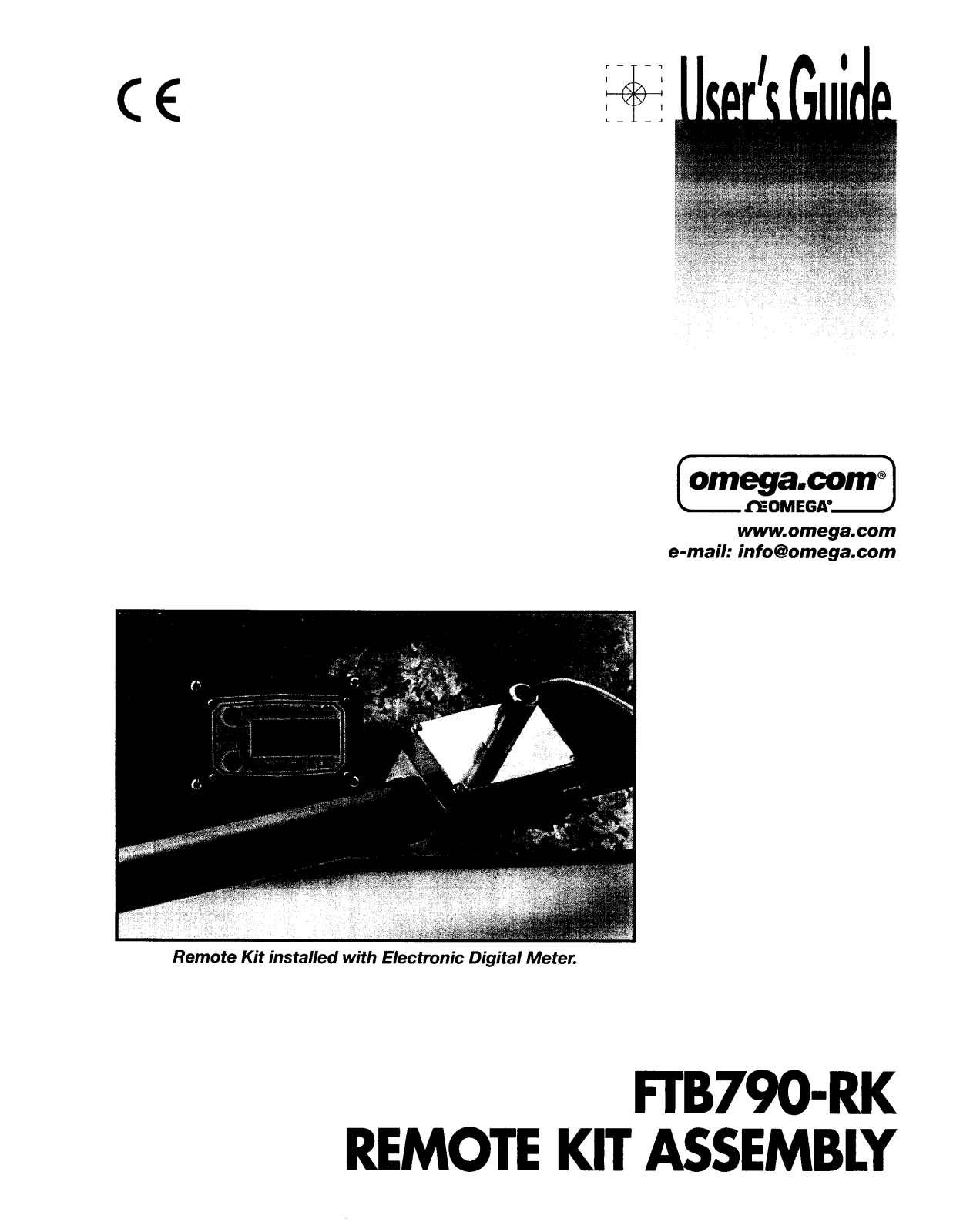 Omega Products FTB790-RK Installation  Manual