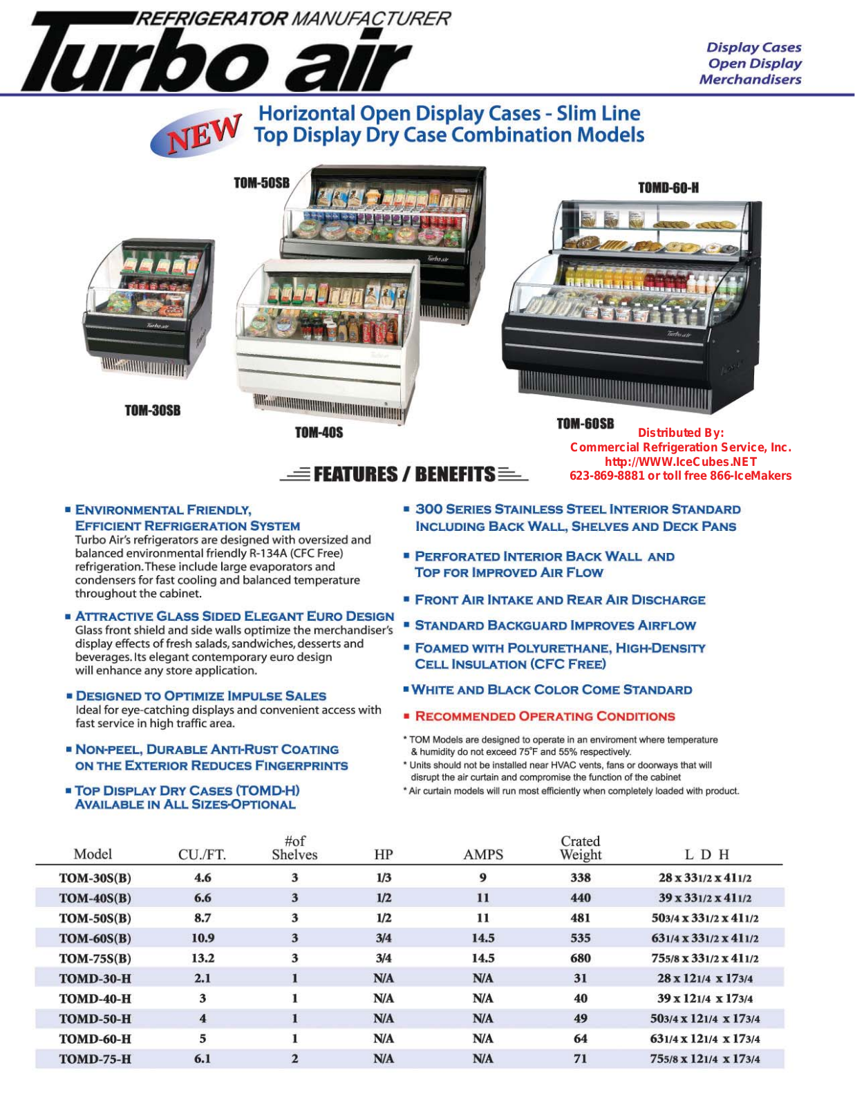 Turbo Air TOM-30SB User Manual