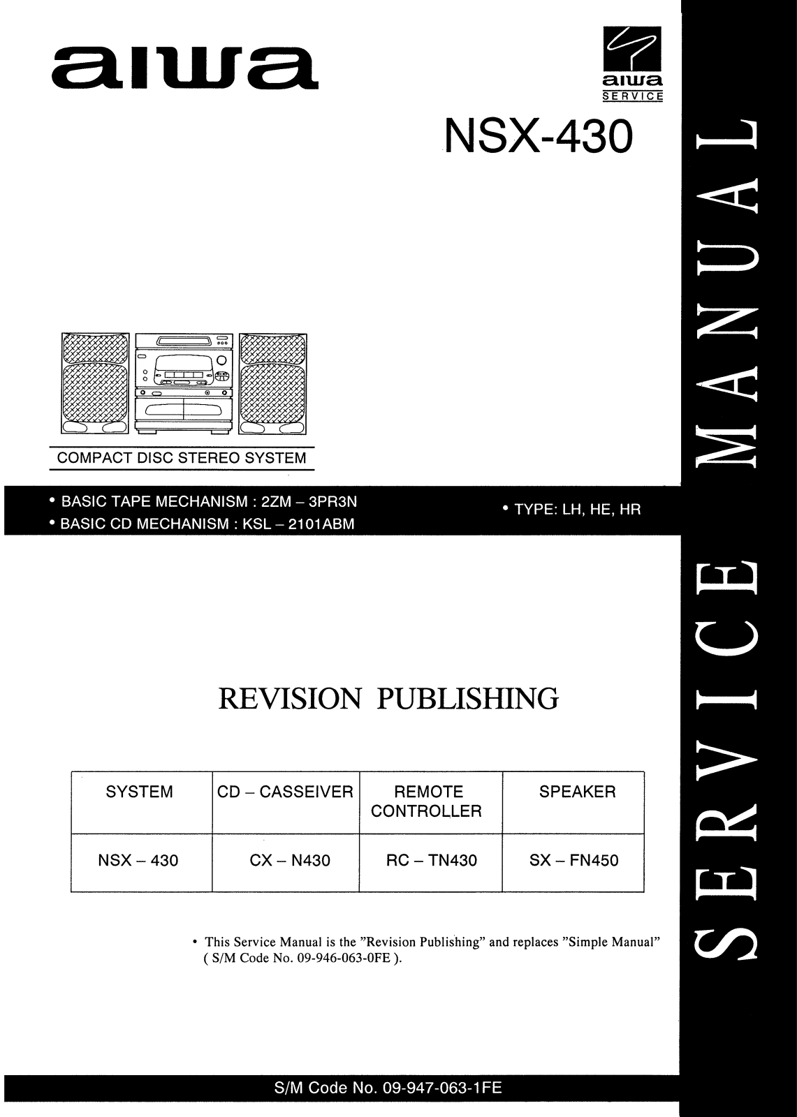 Aiwa NSX-430 Schematic