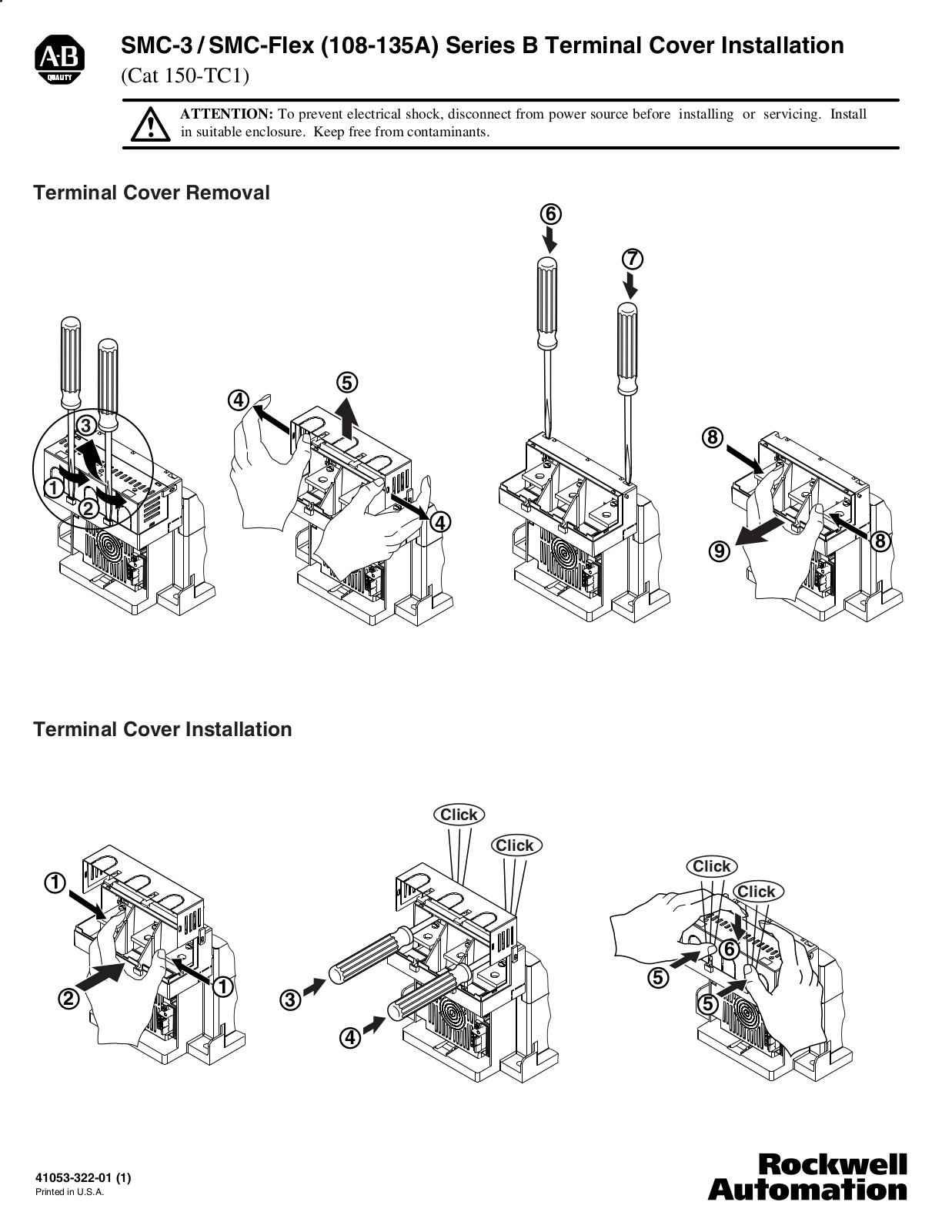 Rockwell Automation 150-TC1 User Manual