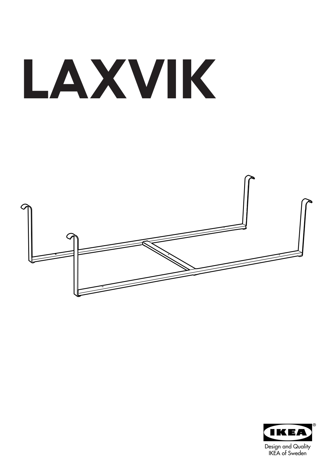 IKEA LAXVIK MEDIA SHELF Assembly Instruction