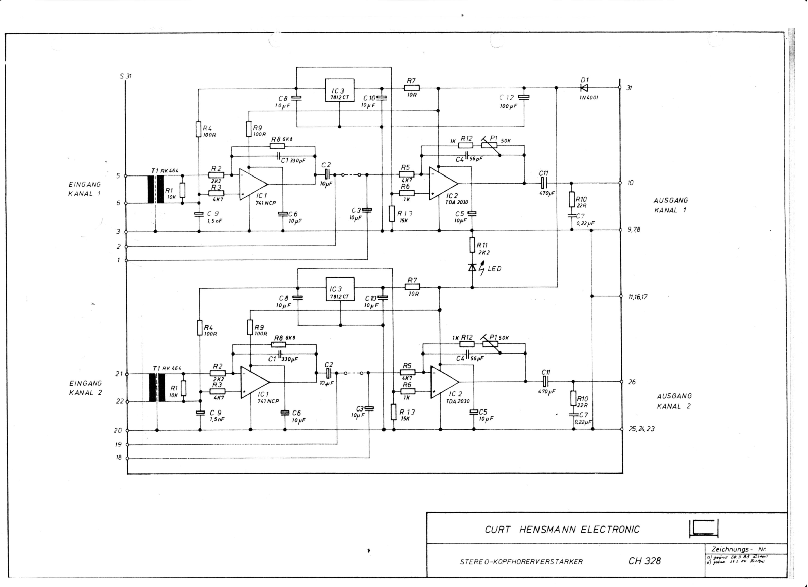 Other C CurtHensmann-CH328 Schematic - ManualMachine.com
