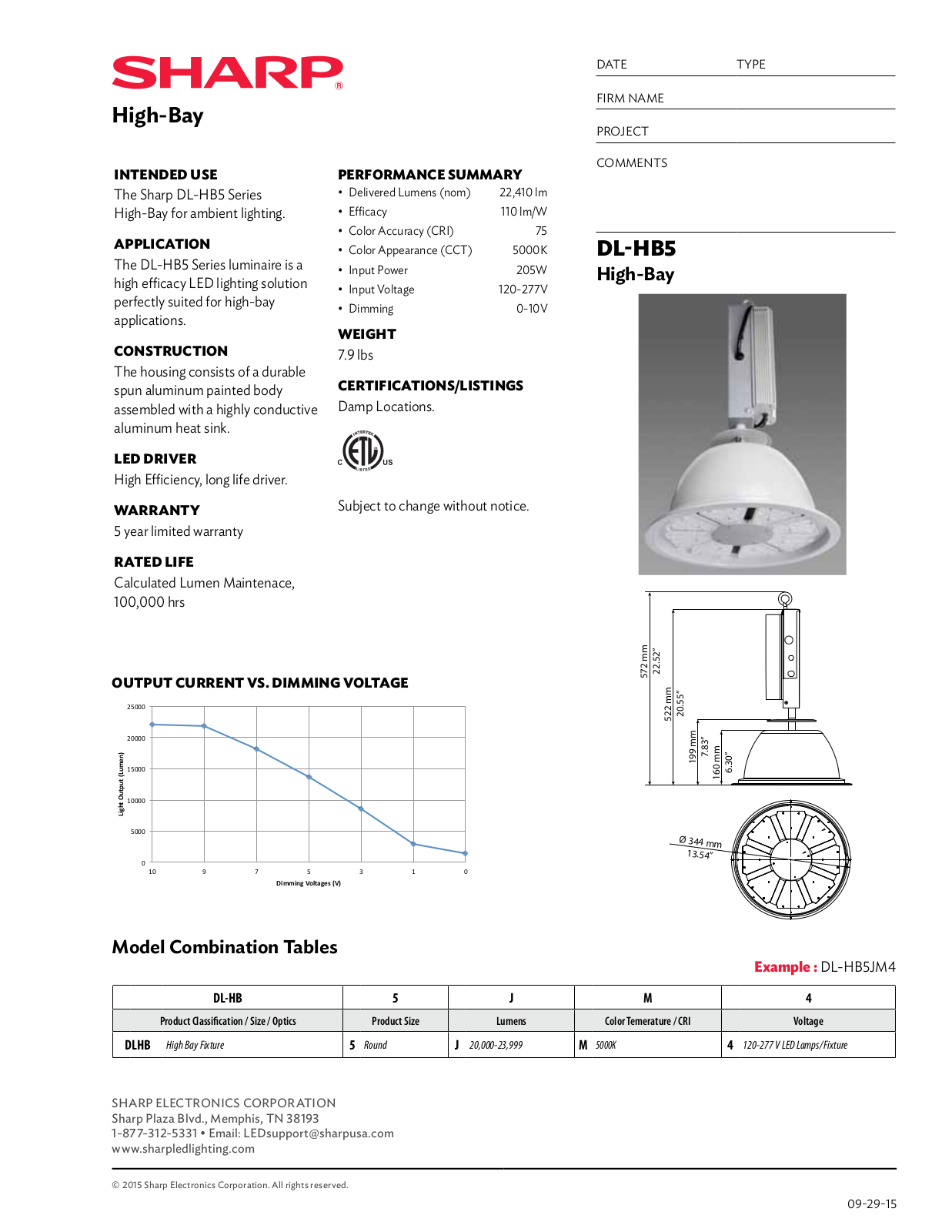 Sharp DL-HB5 User Manual