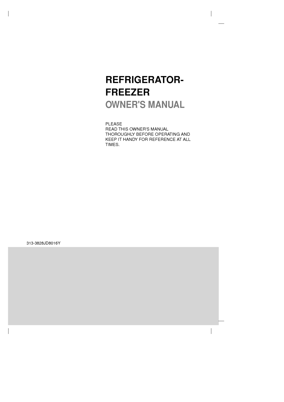 LG HRF-C323FA User Manual