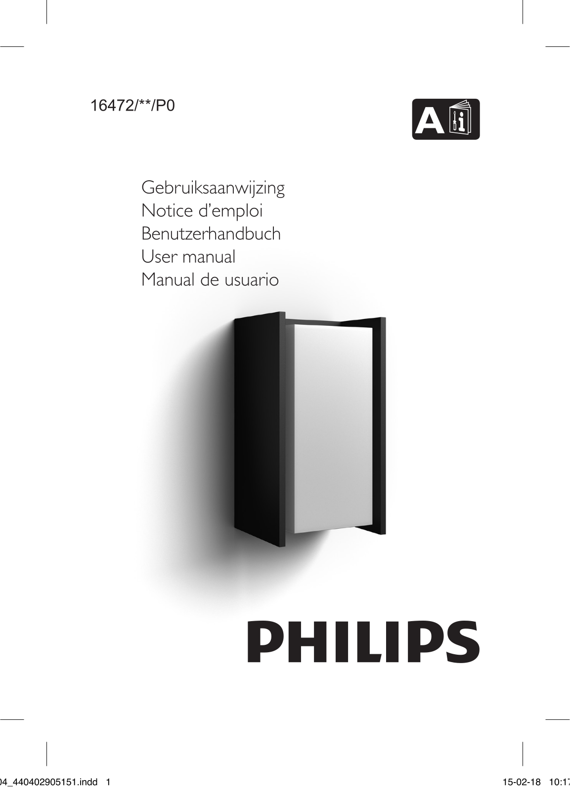 Philips 16472/**/P0 User manual