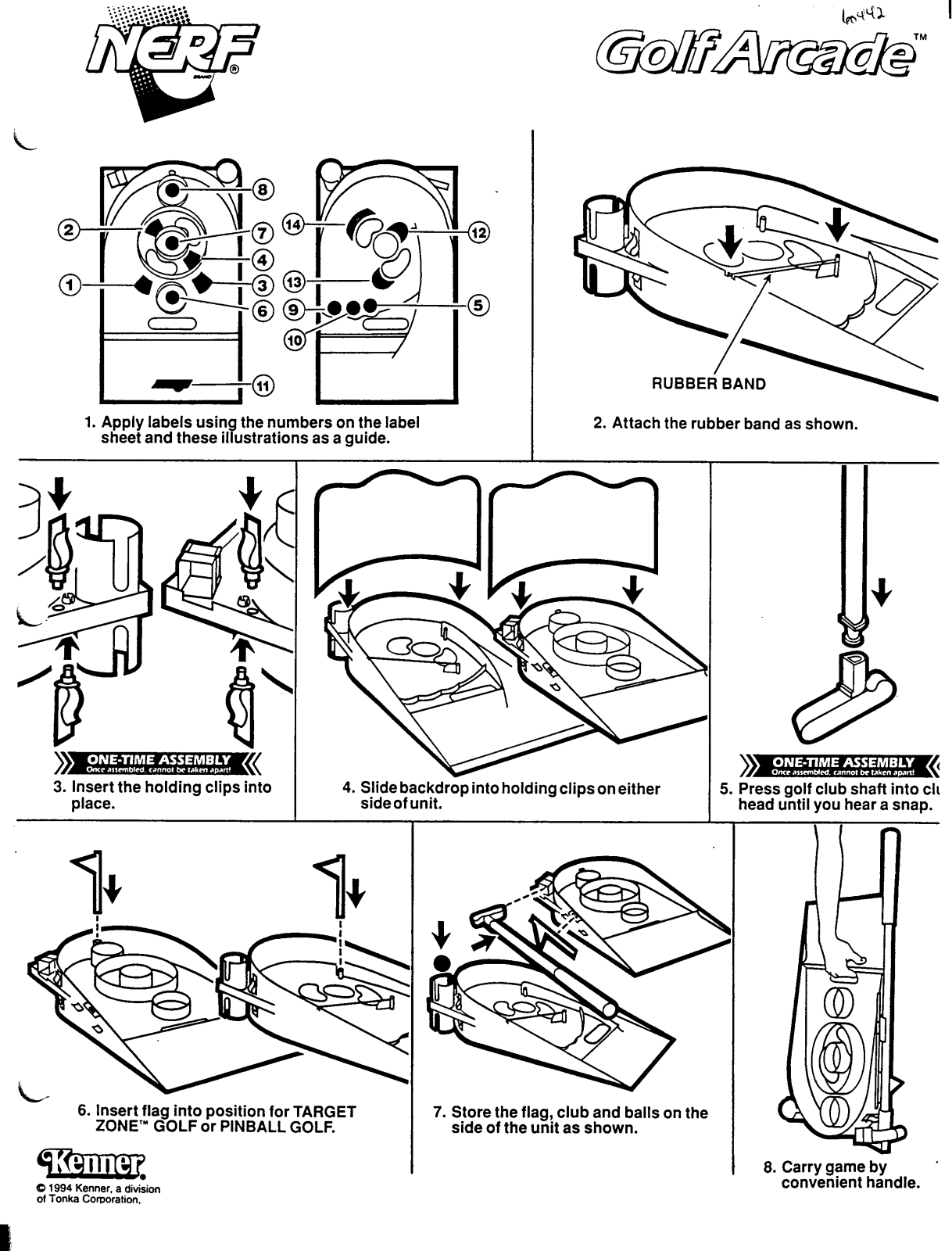 HASBRO Nerf Golf Arcade User Manual