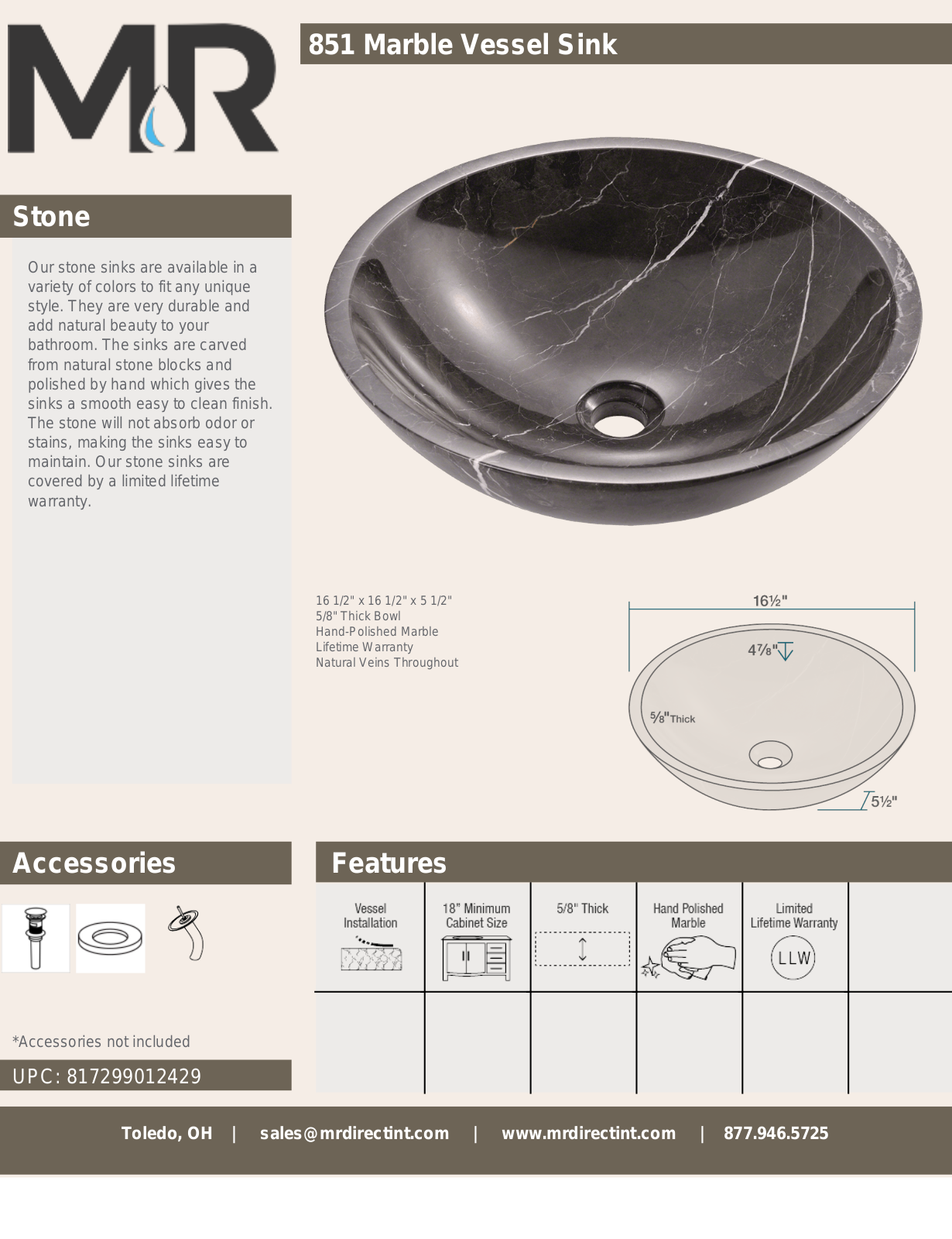 MR Direct MRDR1935 Specifications - ManualMachine.com