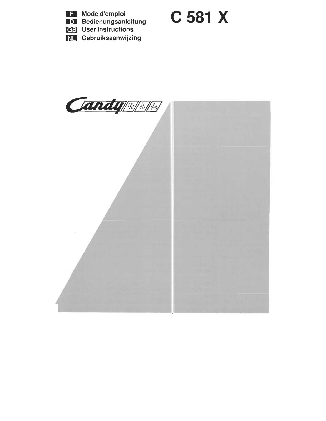 CANDY C 581 X User Manual