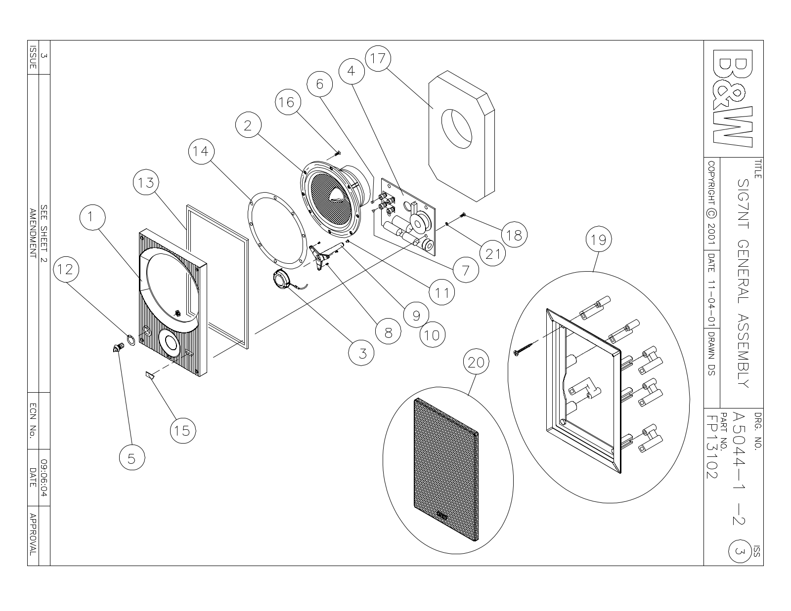 Bowers and Wilkins Signature 7-NT Service manual