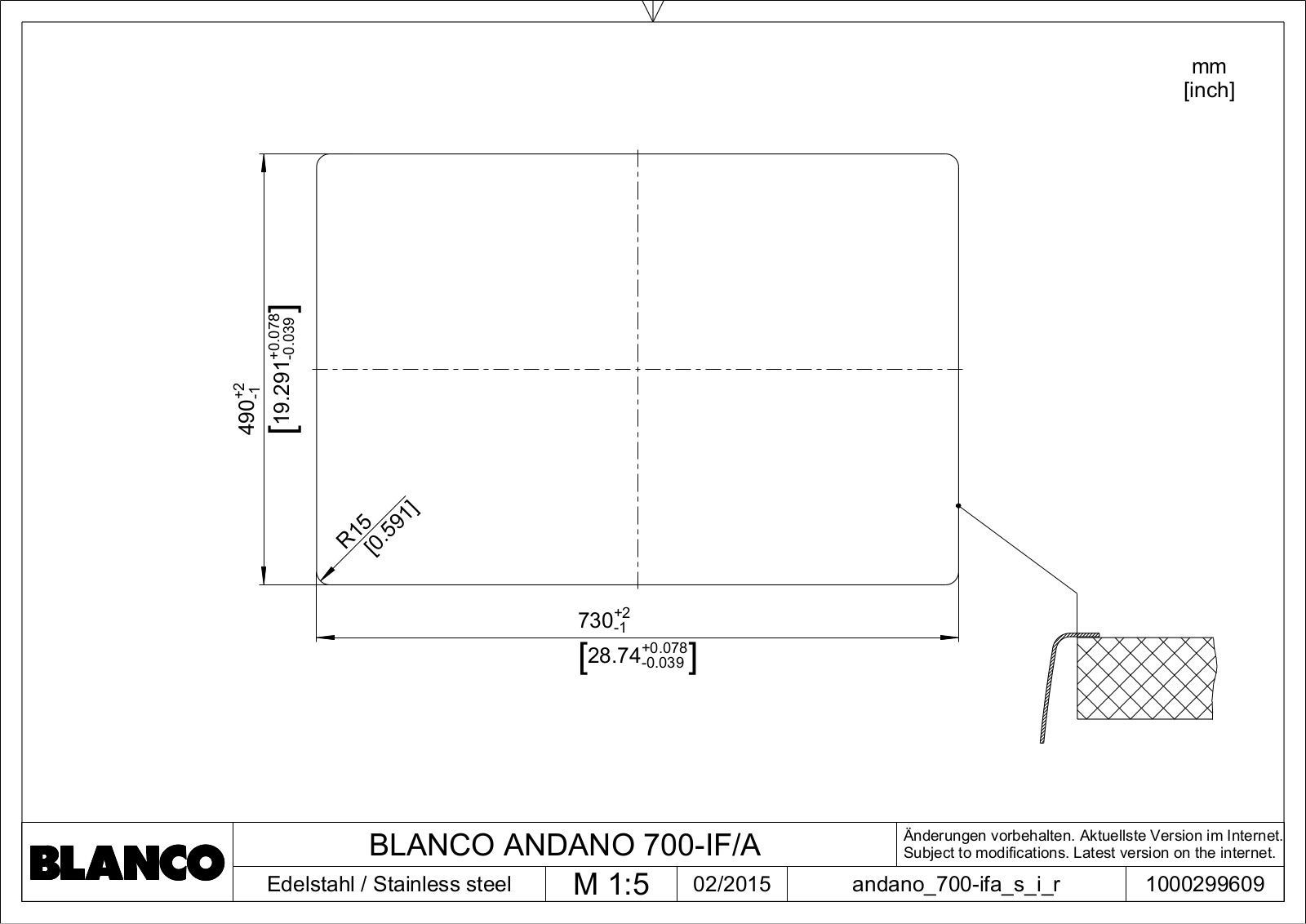 Blanco ANDANO 700-IF/A User guide