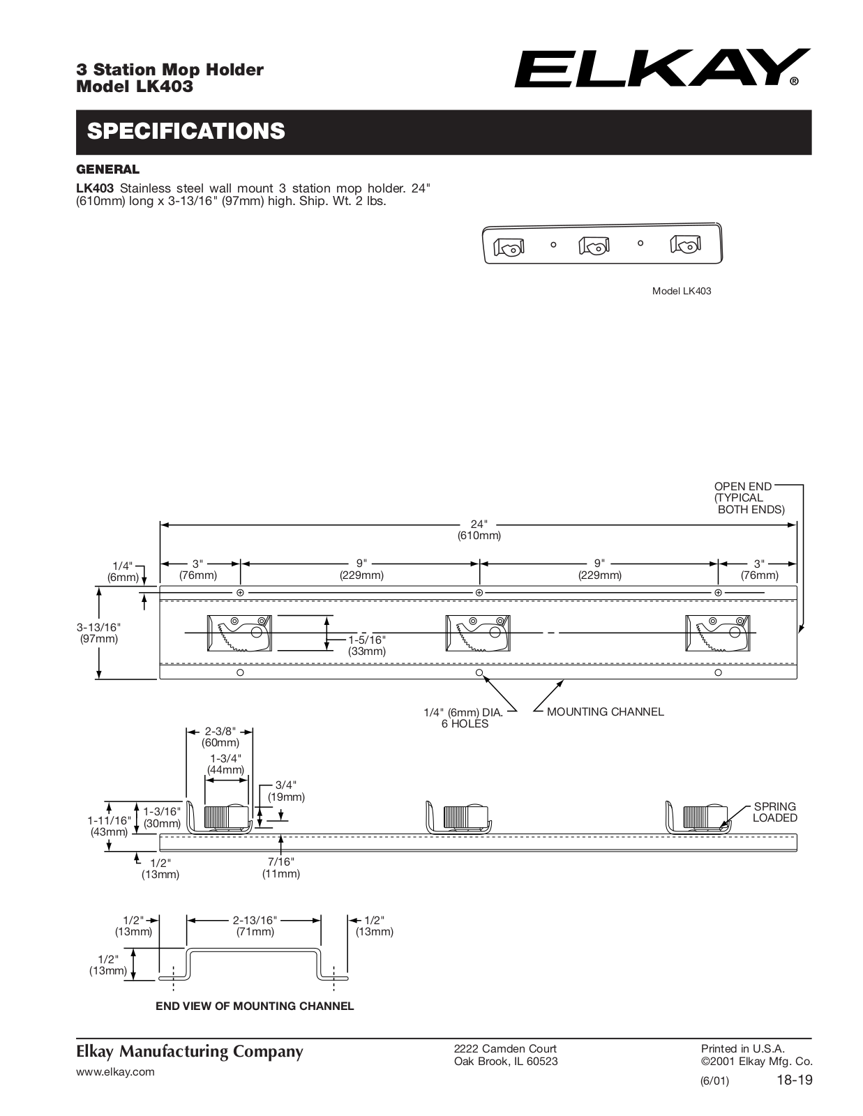 Elkay LK403 User Manual