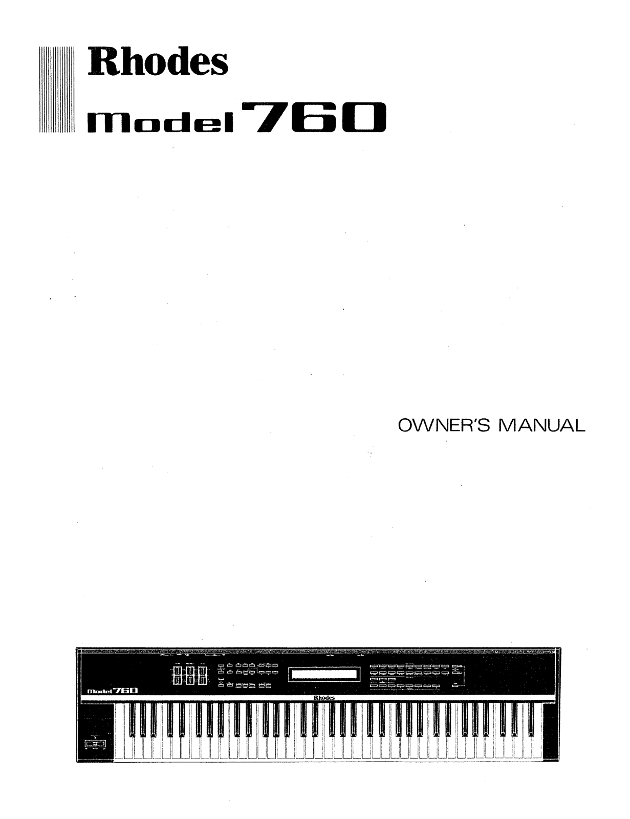 Roland M 760 Service Manual