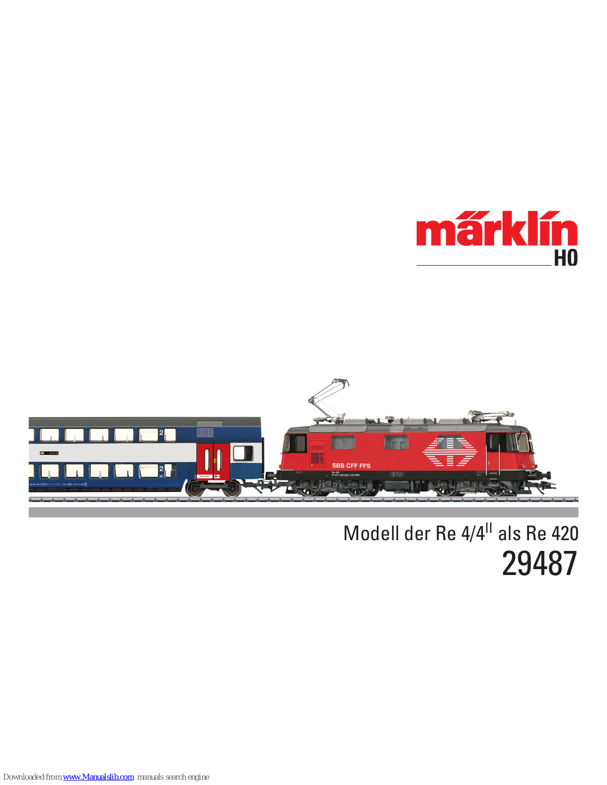 marklin Re 420, ICE 2, BR 50 User Manual - ManualMachine.com