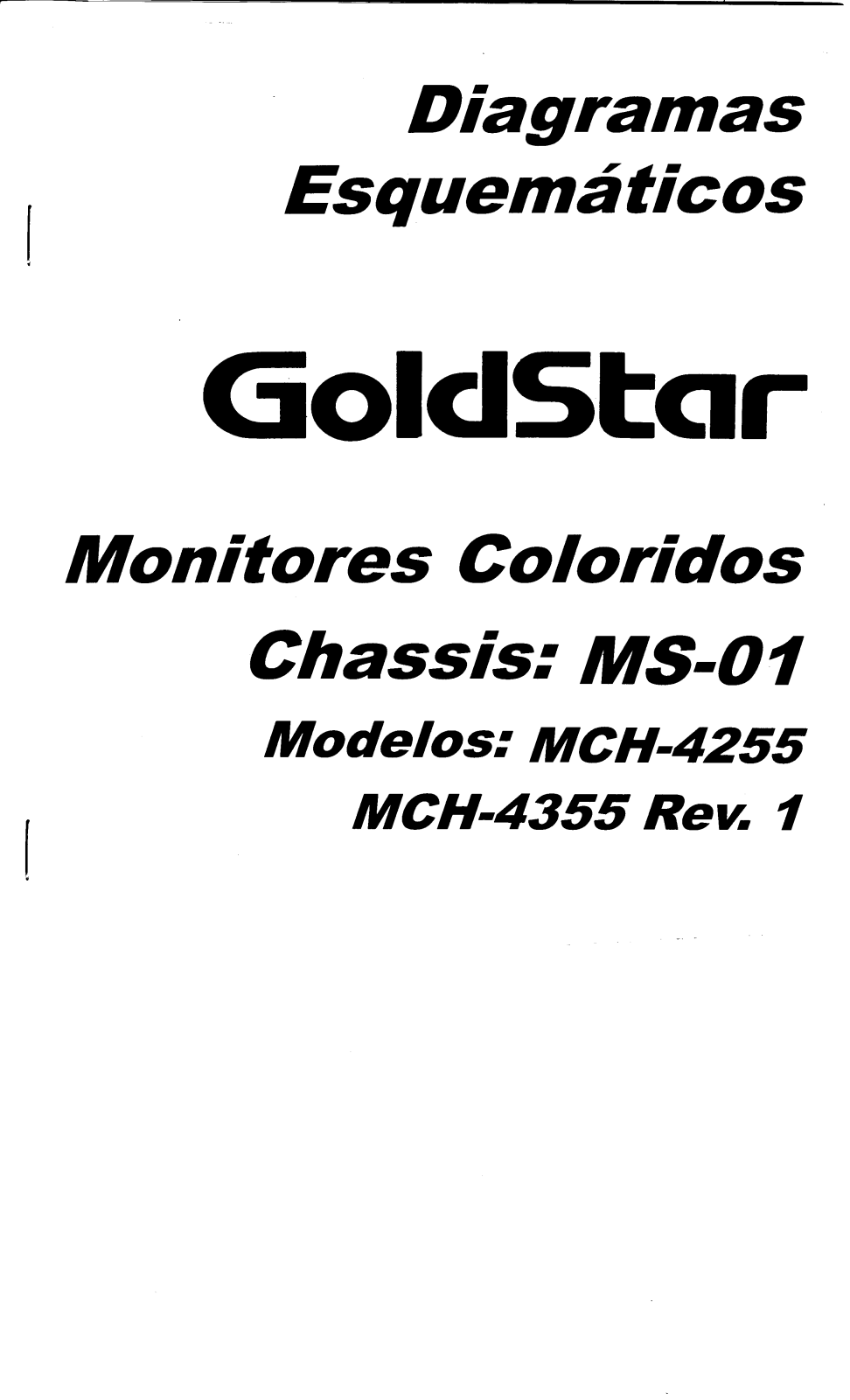 Goldstar MS-01, MCH-4255, MCH-4235 Cirquit Diagram