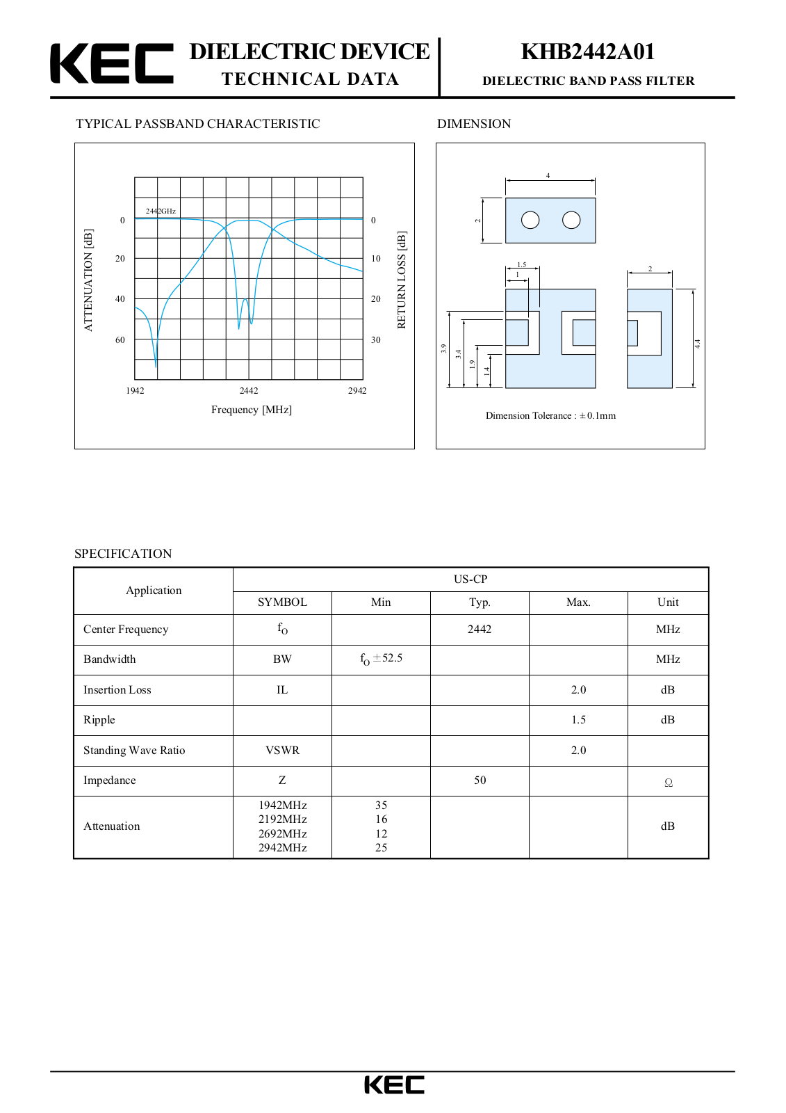 KEC KHB2442A01 Datasheet