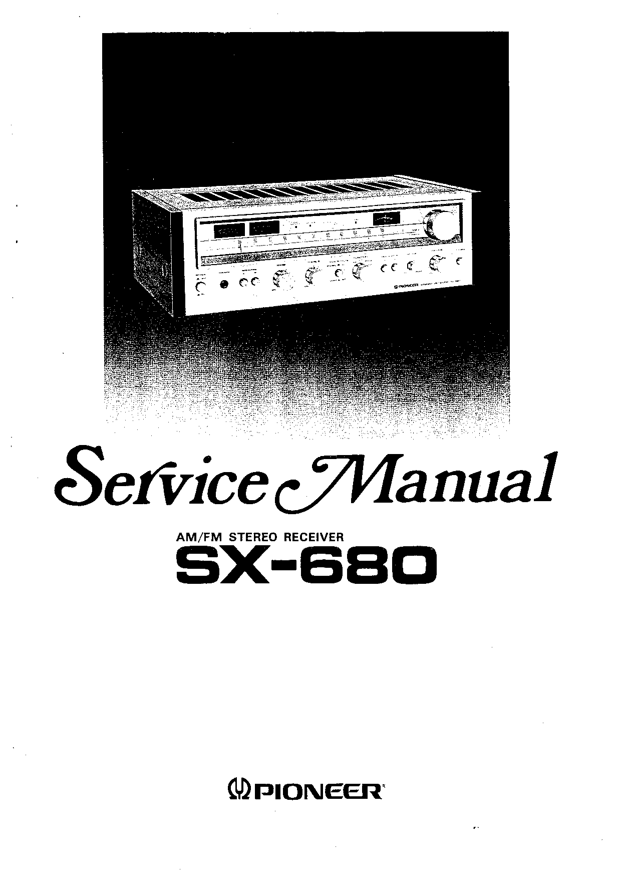 Pioneer SX-680 User Manual