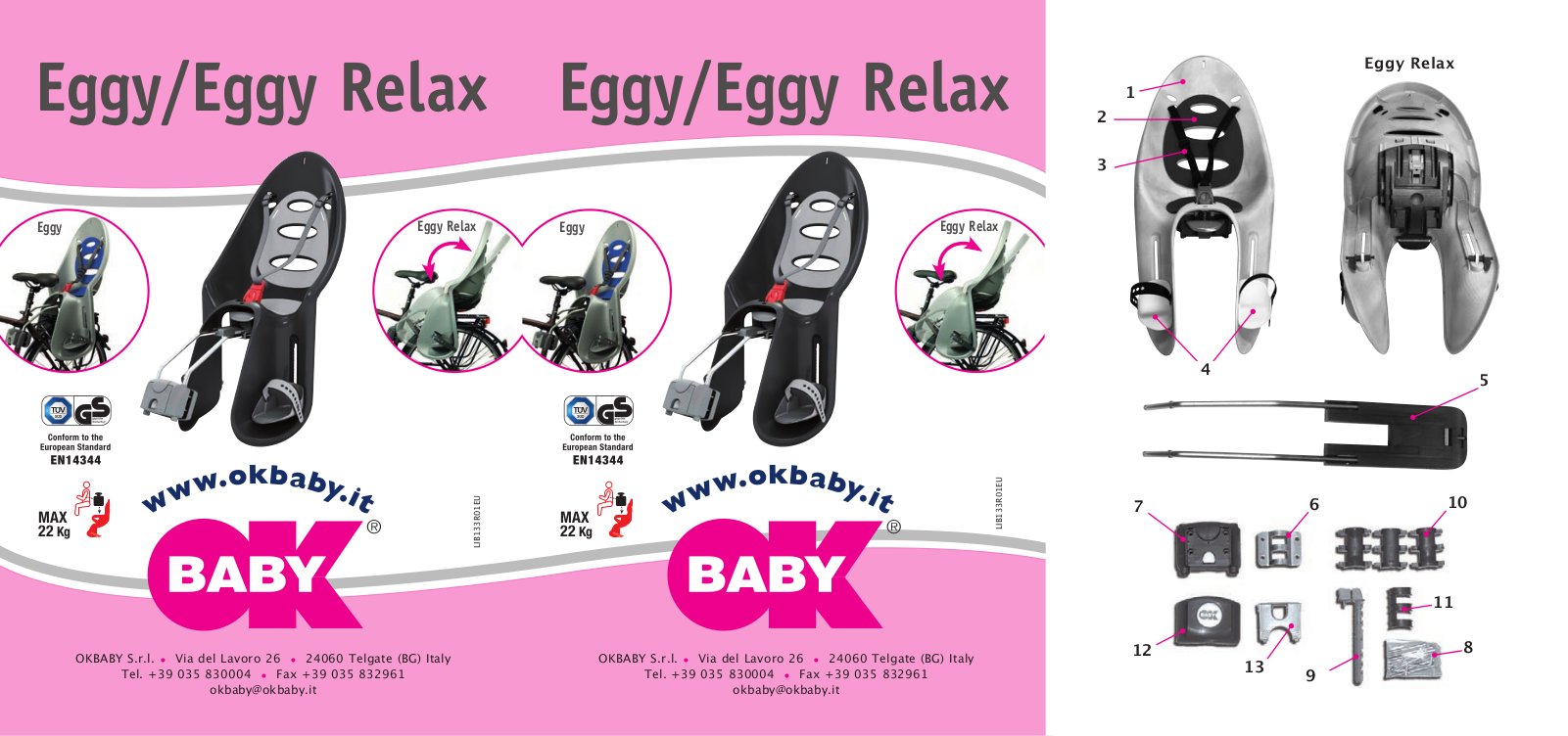 OK Baby Eggy, Eggy Relax User Manual