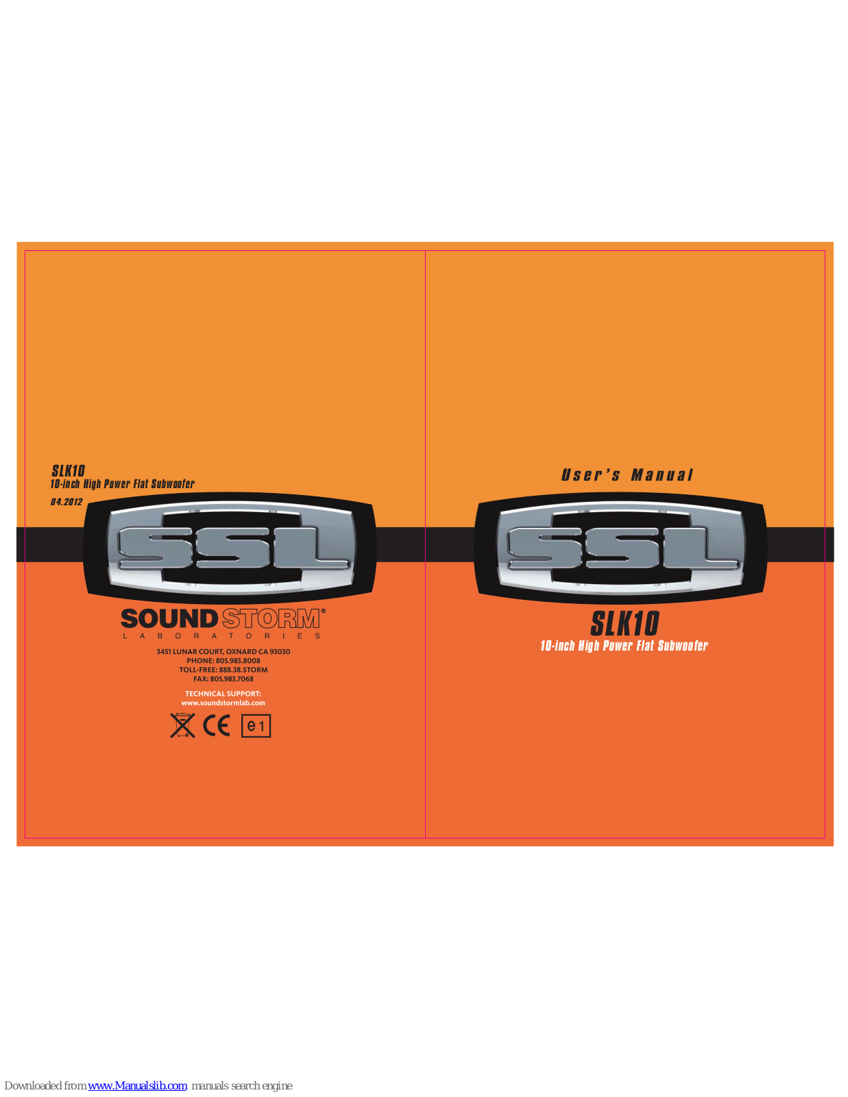 Ssl SLK10 User Manual - ManualMachine.com