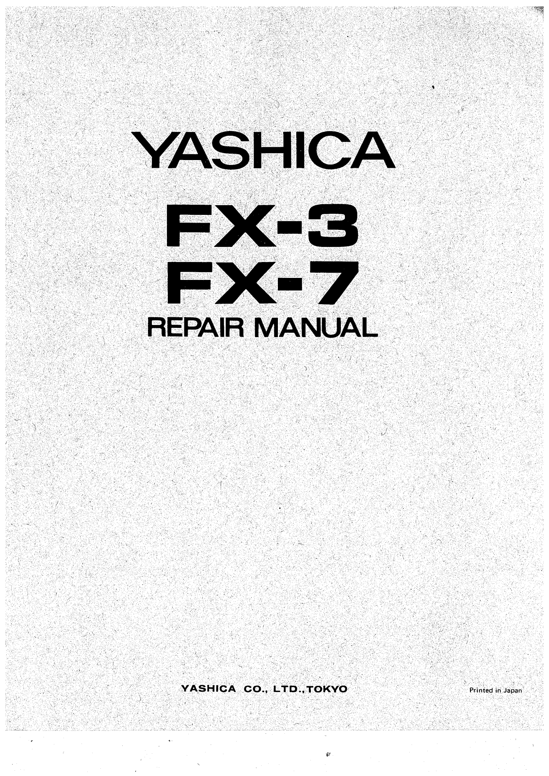 Yashica FX-3 Repair Manual