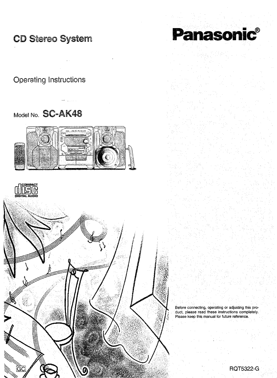 Panasonic SC-AK48 Operating Instruction