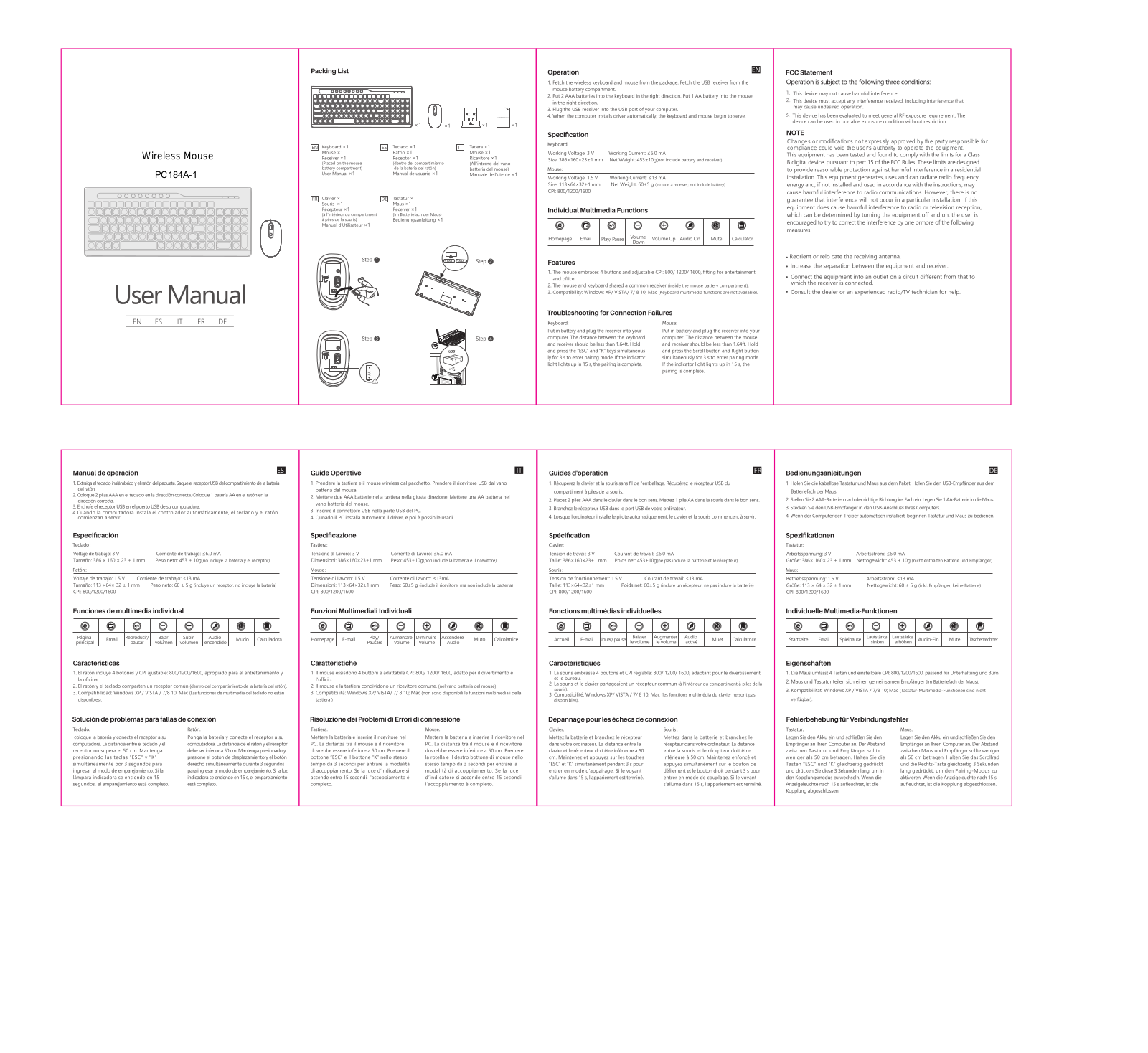 VTIN TECHNOLOGY PC184A 1 User Manual