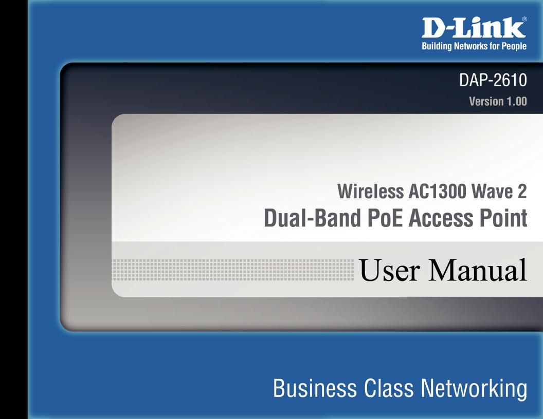 D-link DAP-2610 User Manual