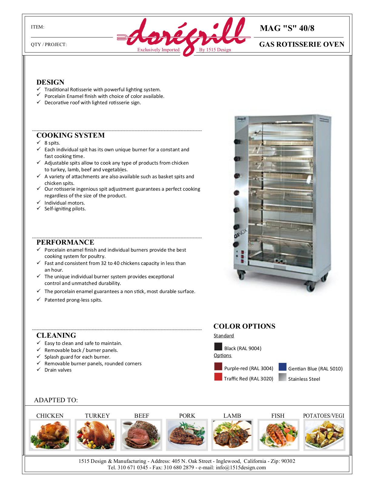 Doregrill MAG S 40-8 User Manual