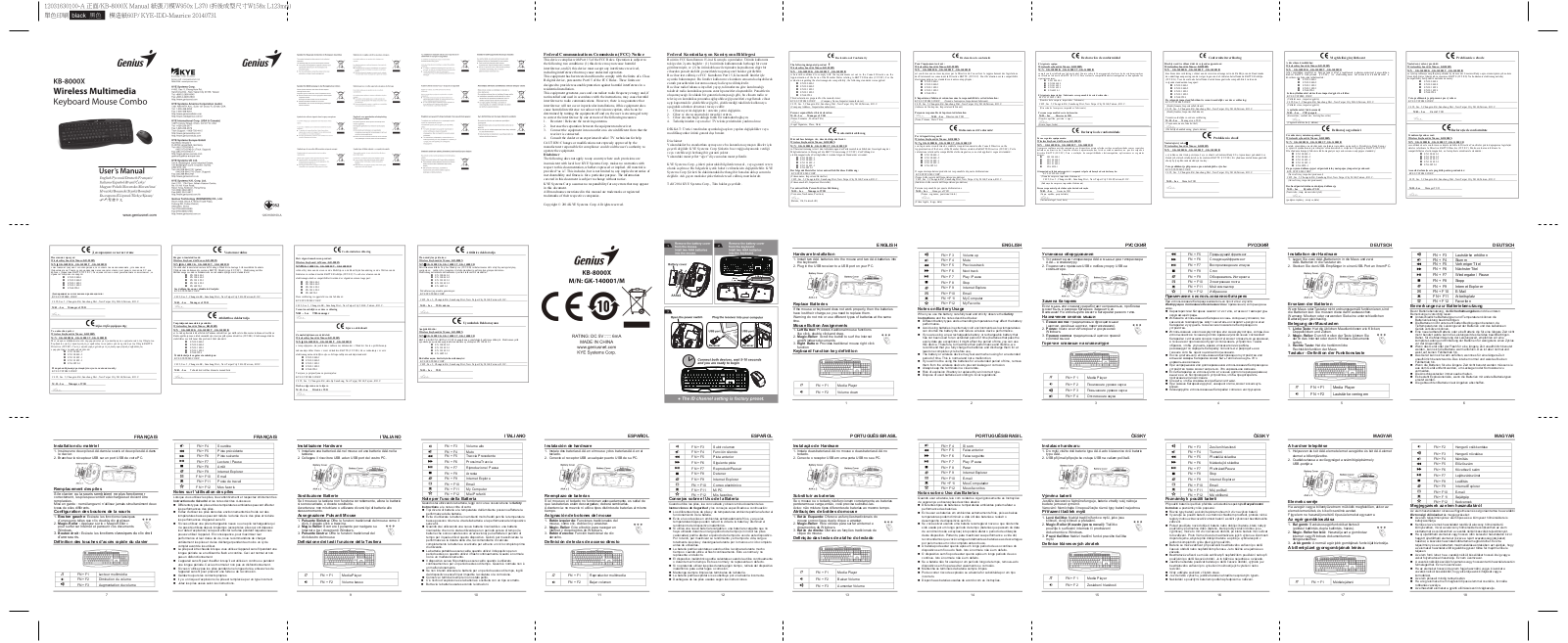 Genius KB-8000X User guide - ManualMachine.com