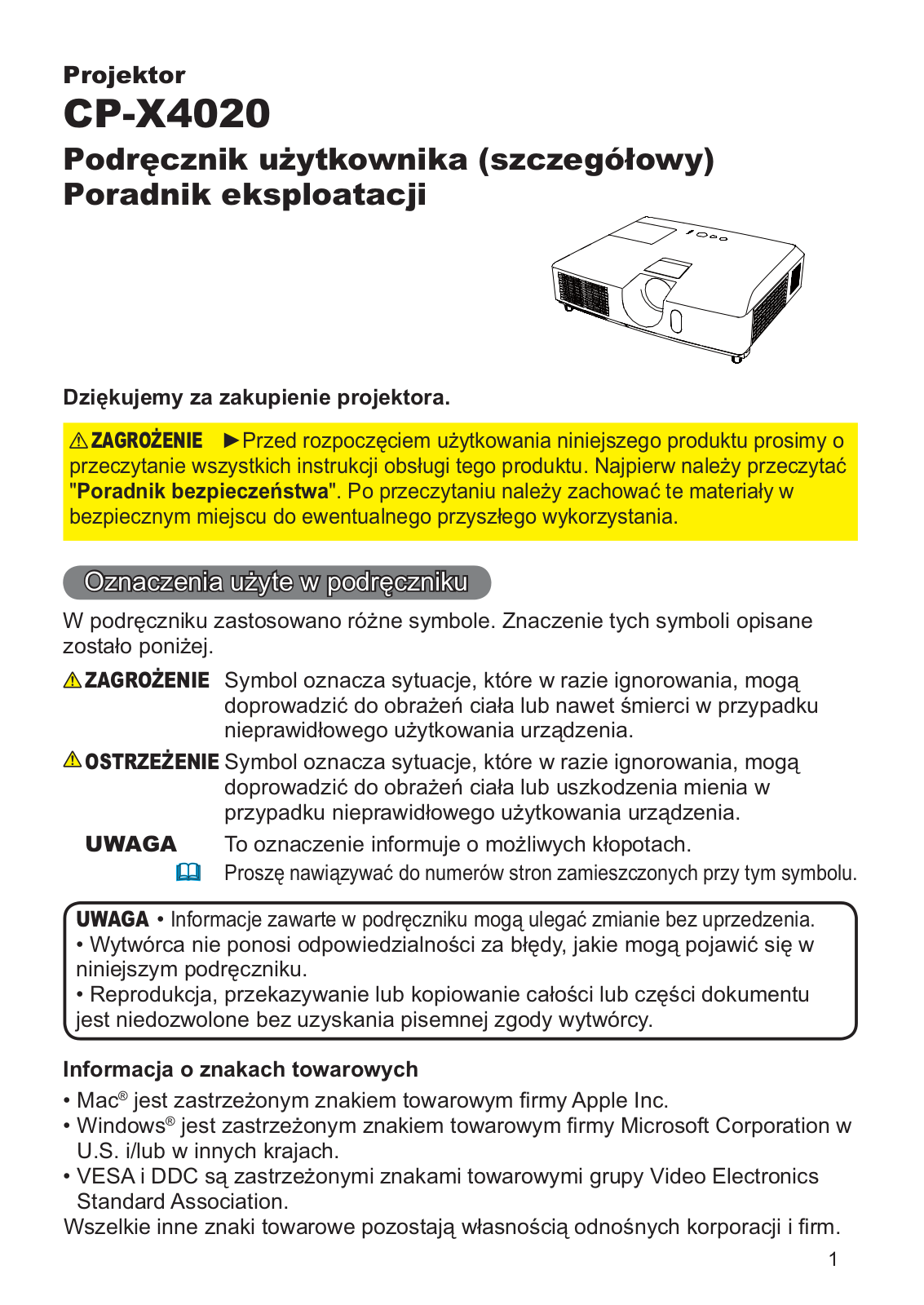 Hitachi CP-X4020GF User Manual