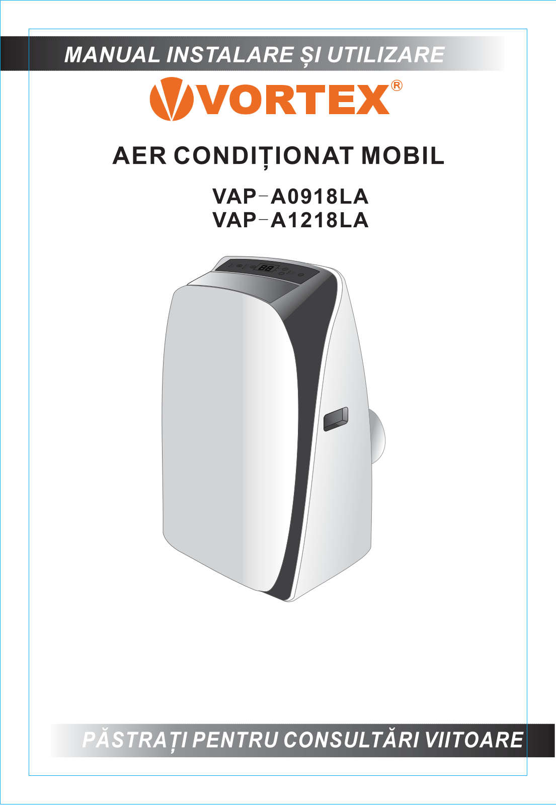 Vortex VAP-A0918LA, VAP-A1218LA User guide - ManualMachine.com